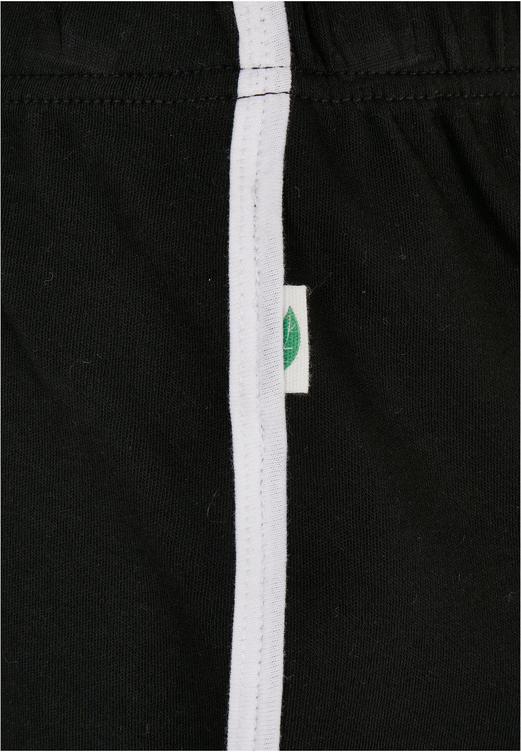 Hotpants Damen URBAN CLASSICS black-white Ladies (1-tlg) Organic Stoffhose Interlock Retro