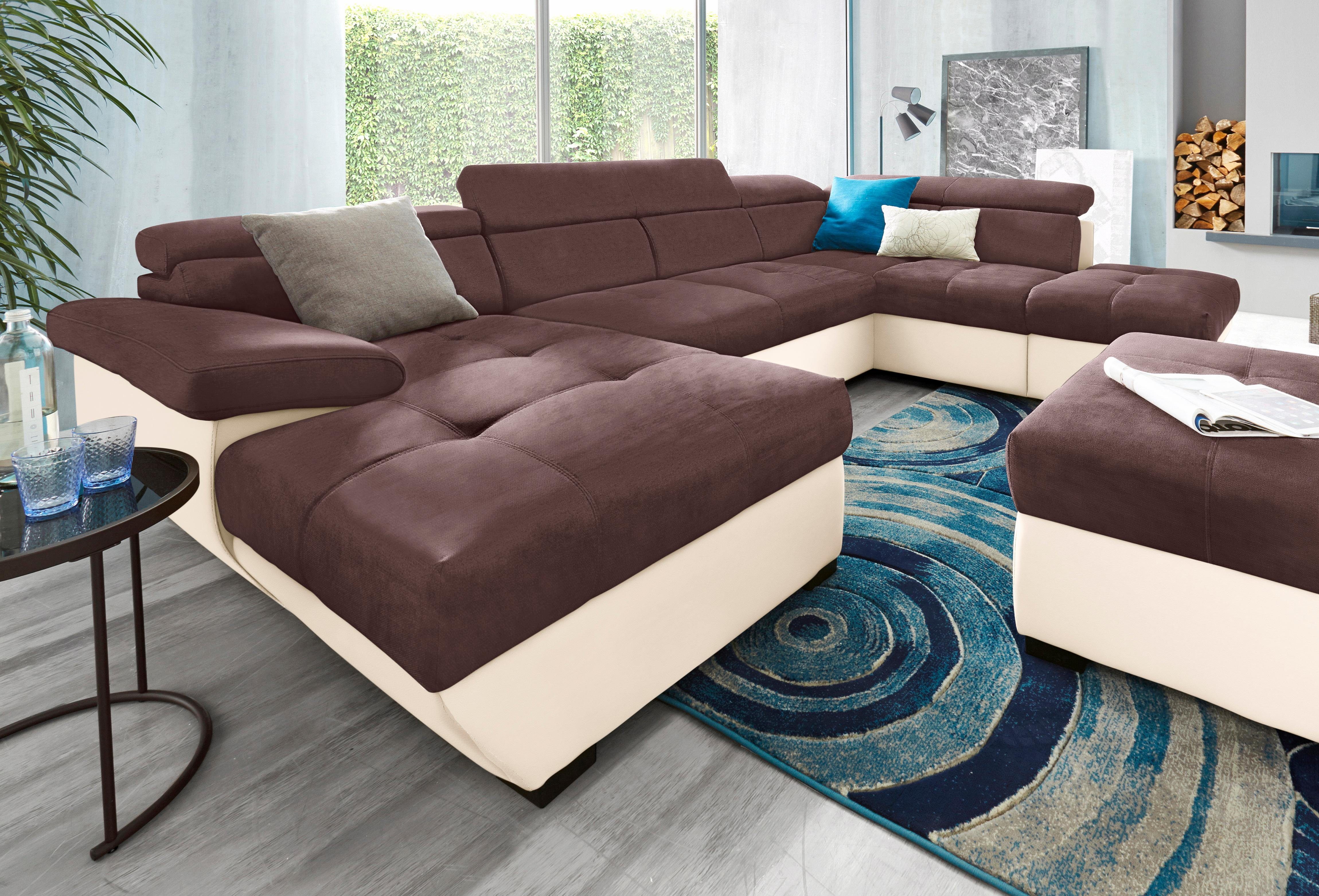 COTTA Wohnlandschaft "Speedway U-Form" mit Kopfteilverstellung, wahlweise m günstig online kaufen