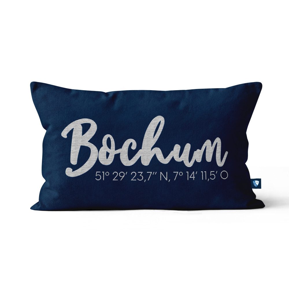VfL Bochum Dekokissen VfL Bochum Kissen marine Koordinaten