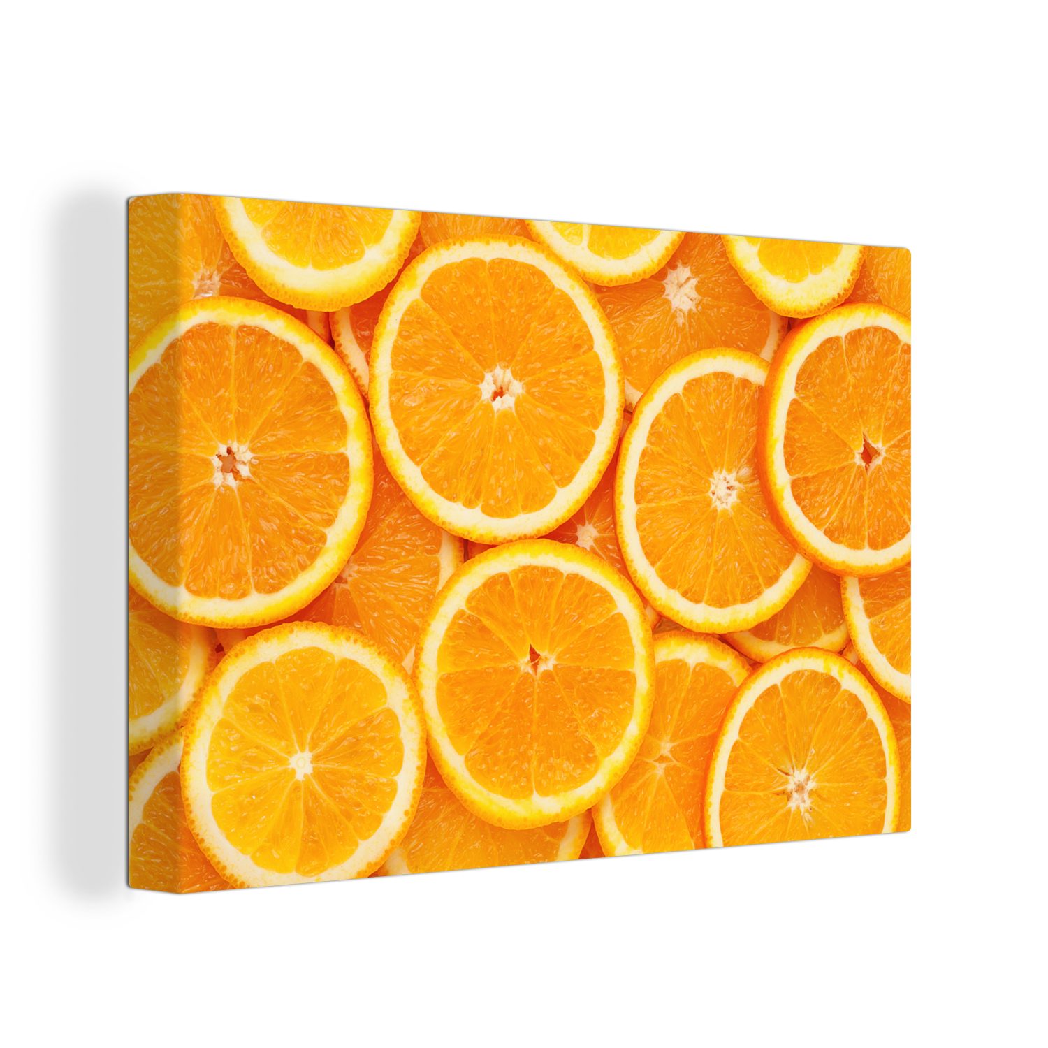 OneMillionCanvasses® Leinwandbild Orange - Obst - Orange, (1 St), Wandbild Leinwandbilder, Aufhängefertig, Wanddeko, 30x20 cm
