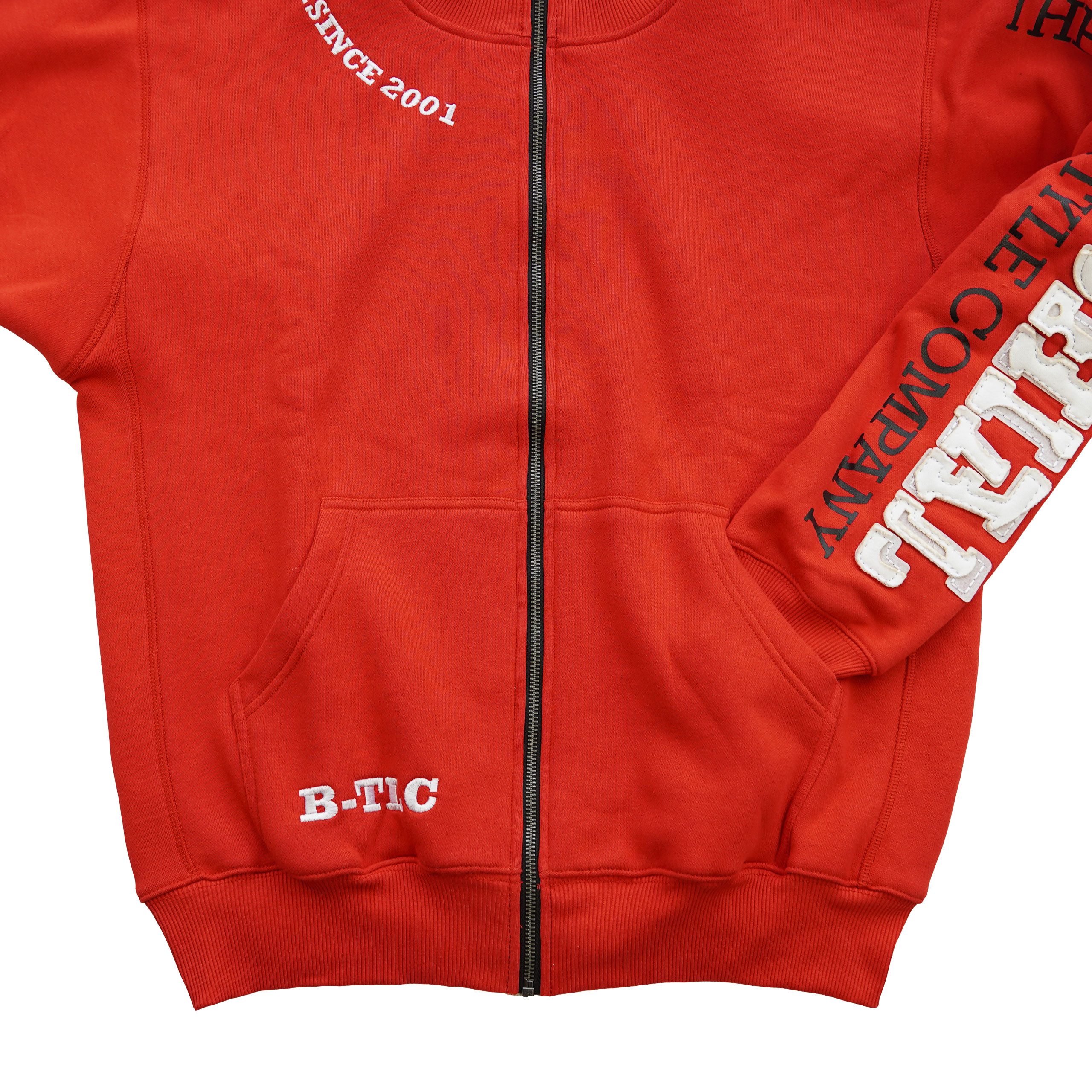 BRACHIAL THE LIFESTYLE COMPANY Trainingsjacke Brachial Zip-Sweater "Gym" rot/weiß
