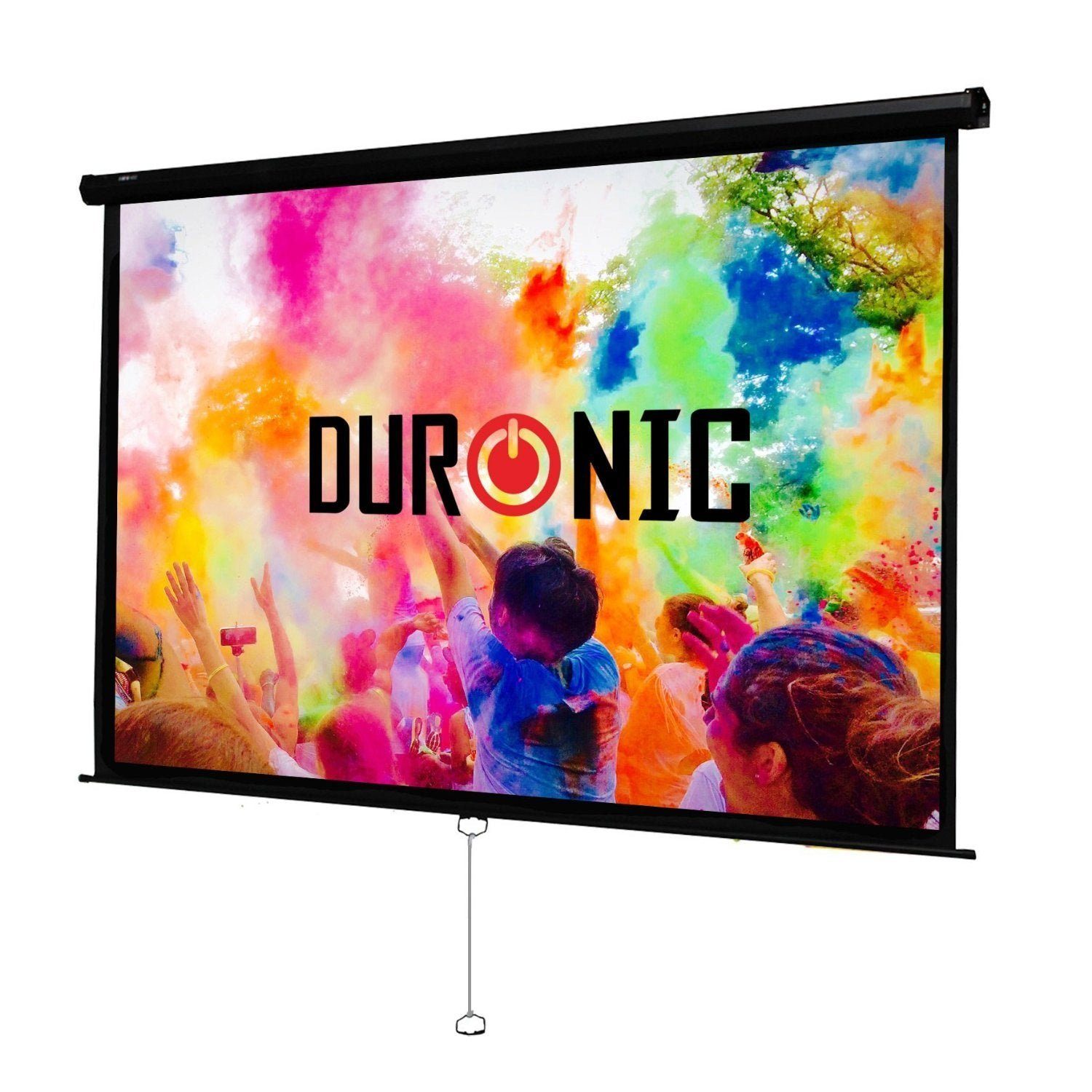 Duronic Rolloleinwand (MPS90 Leinwand, 4:3 Rolloleinwand 90" Zoll 183 x 137 cm)