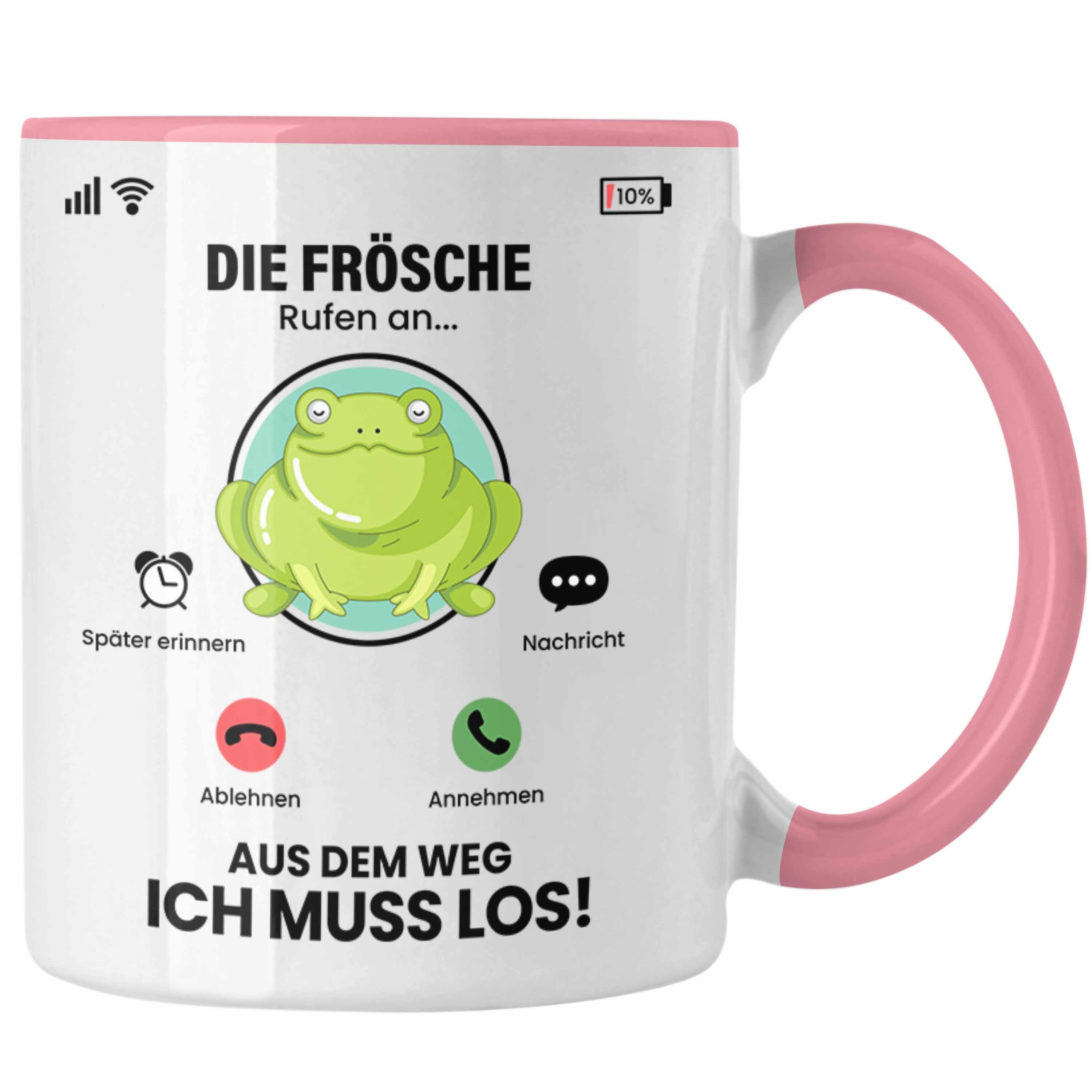Rosa Besitzer Die Tasse Rufen Frösche An für Frösche Geschenk Züchter Gesch Tasse Trendation