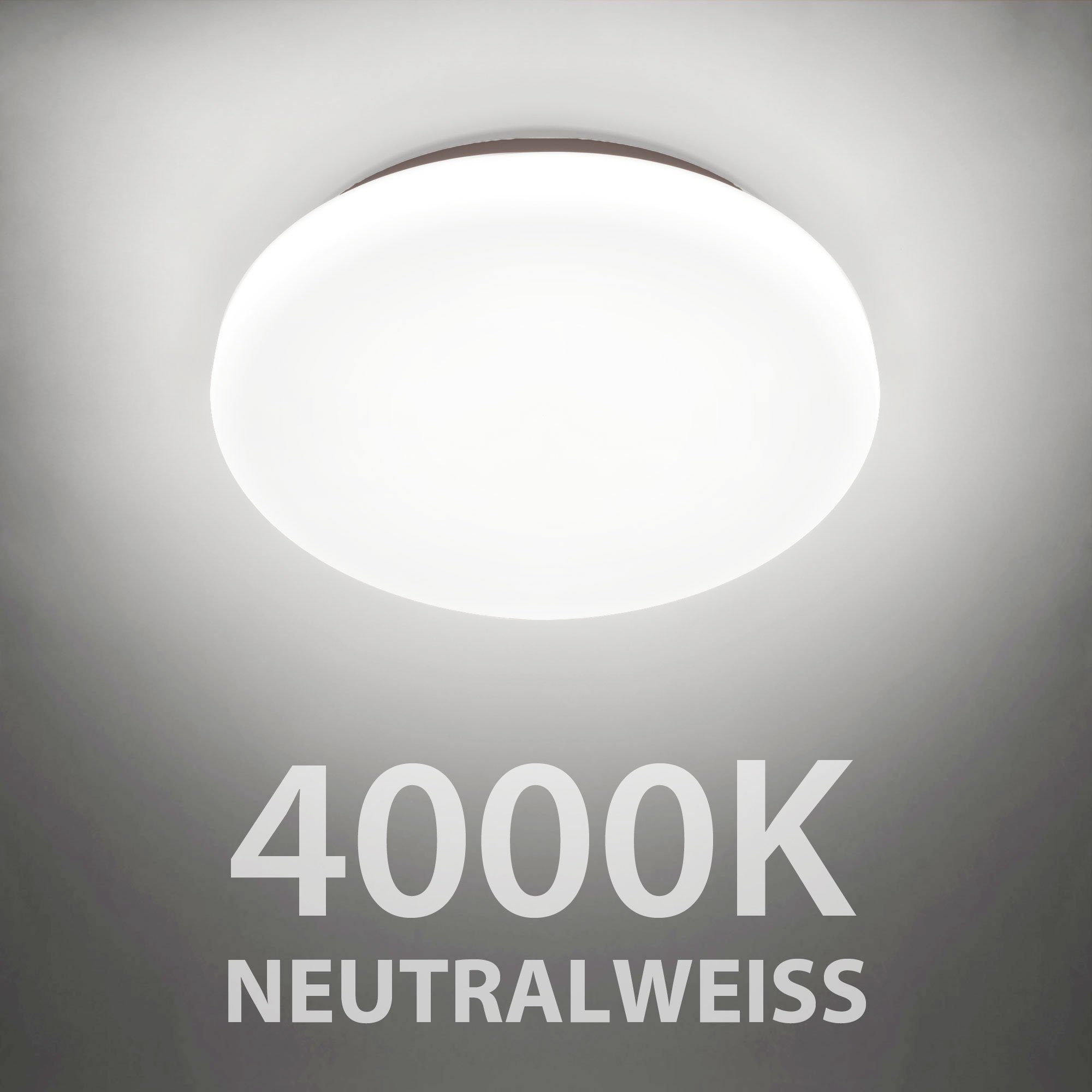Maxkomfort LED Deckenleuchte GALA, LED fest integriert, Warmweiß oder Neutralweiß, Deckenlampe