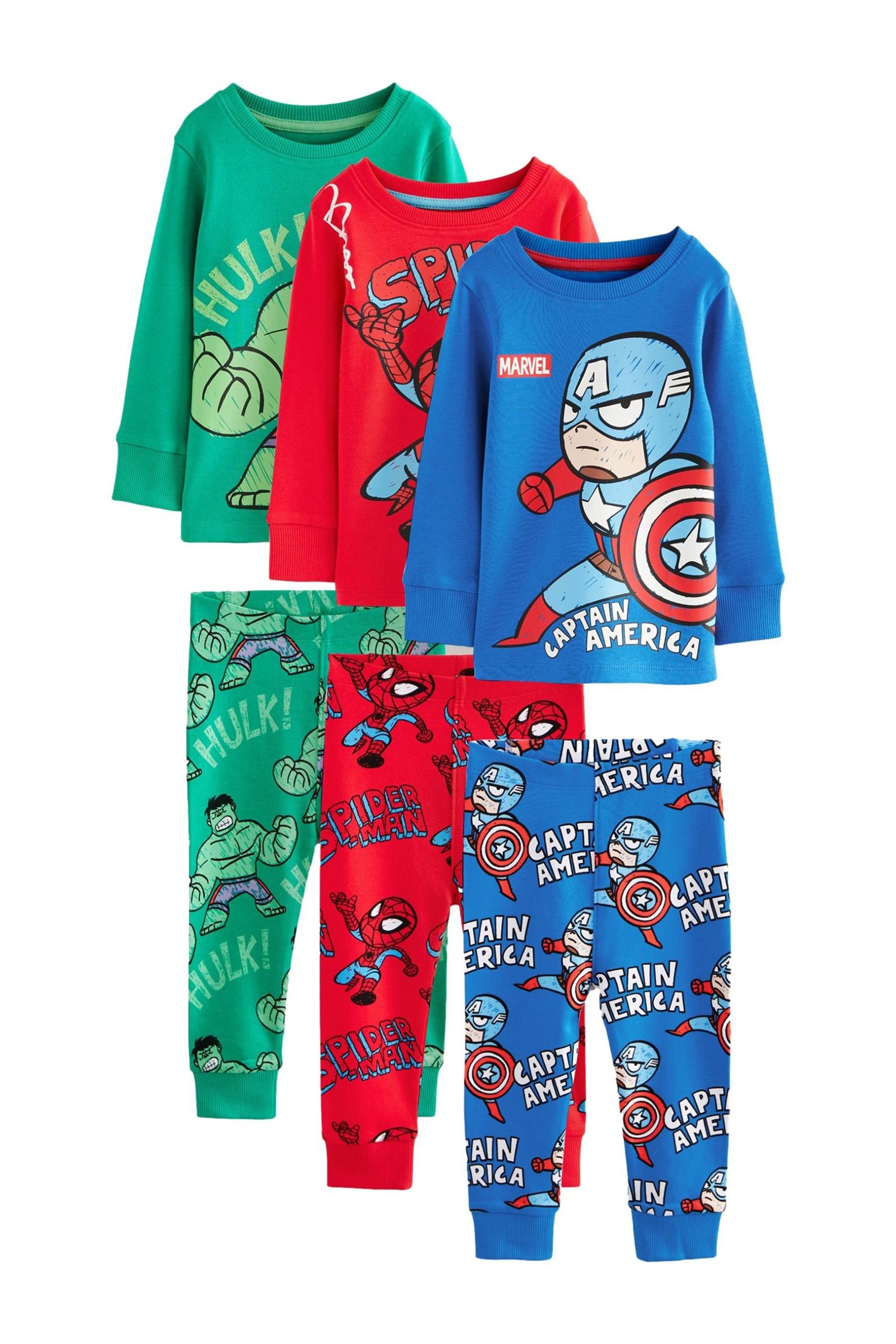 Pyjama 3er-Pack Snuggle Schlafanzüge