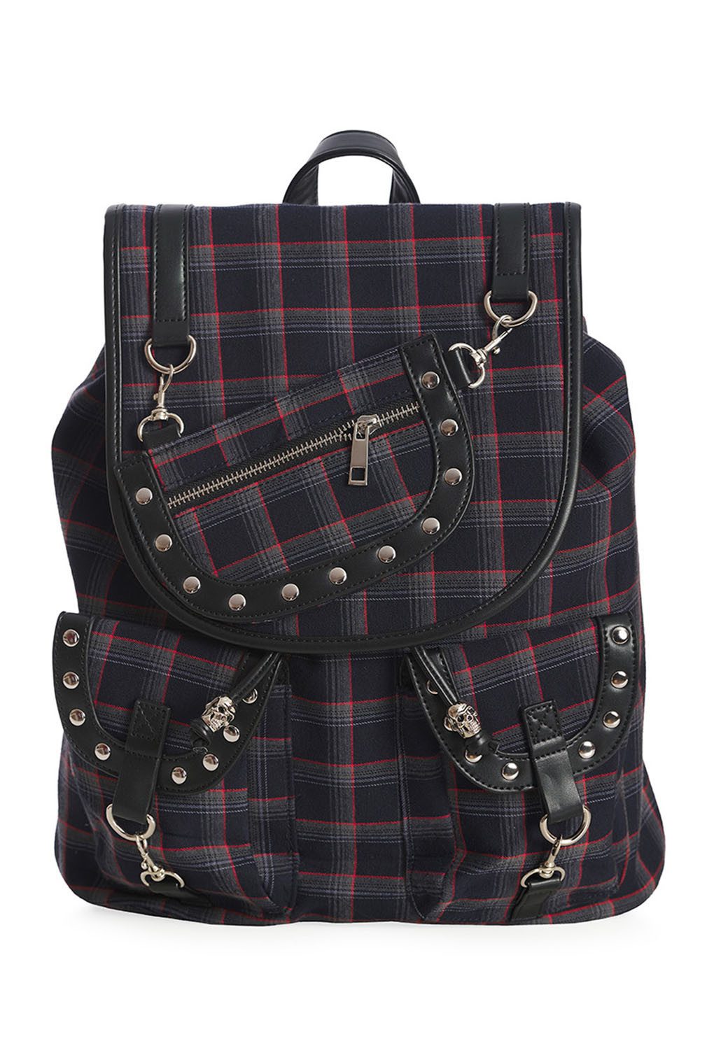 Banned Rucksack Yami Tartan Multicolour, Karo Schottenmuster