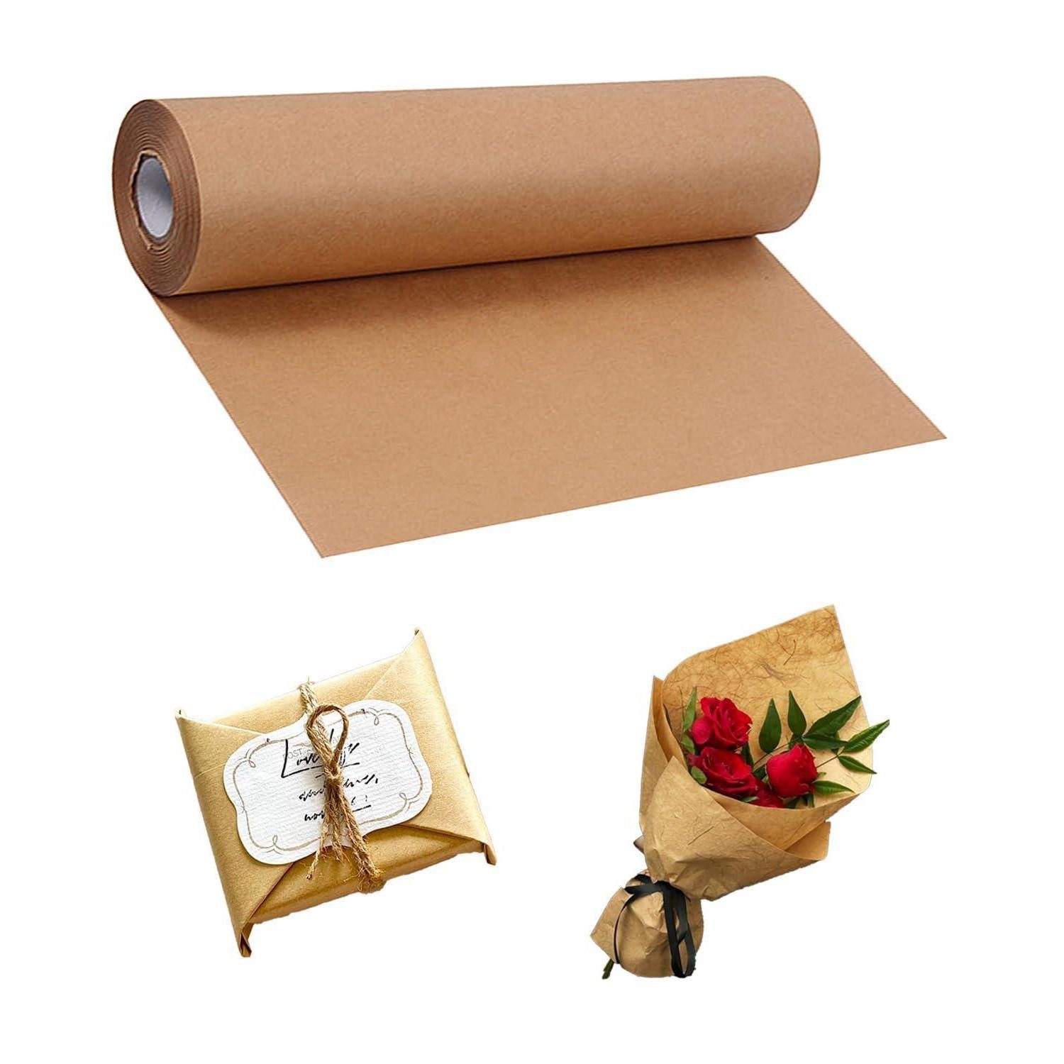 LuxusKollektion Packpapier Geschenkpapier Kraftpapier 30cm Braun 30m