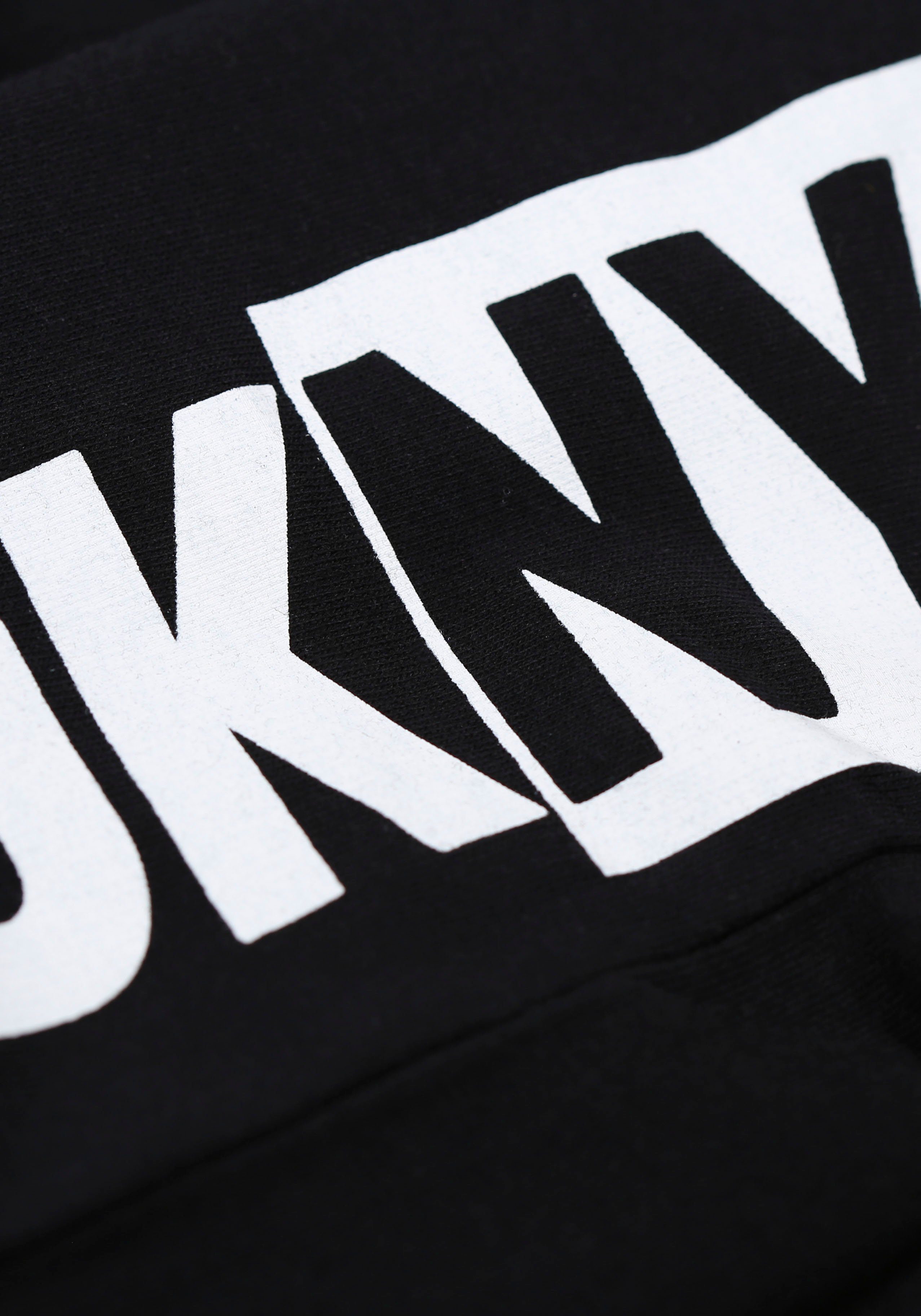 elastischem Loungepants black Logo-Bündchen mit DKNY