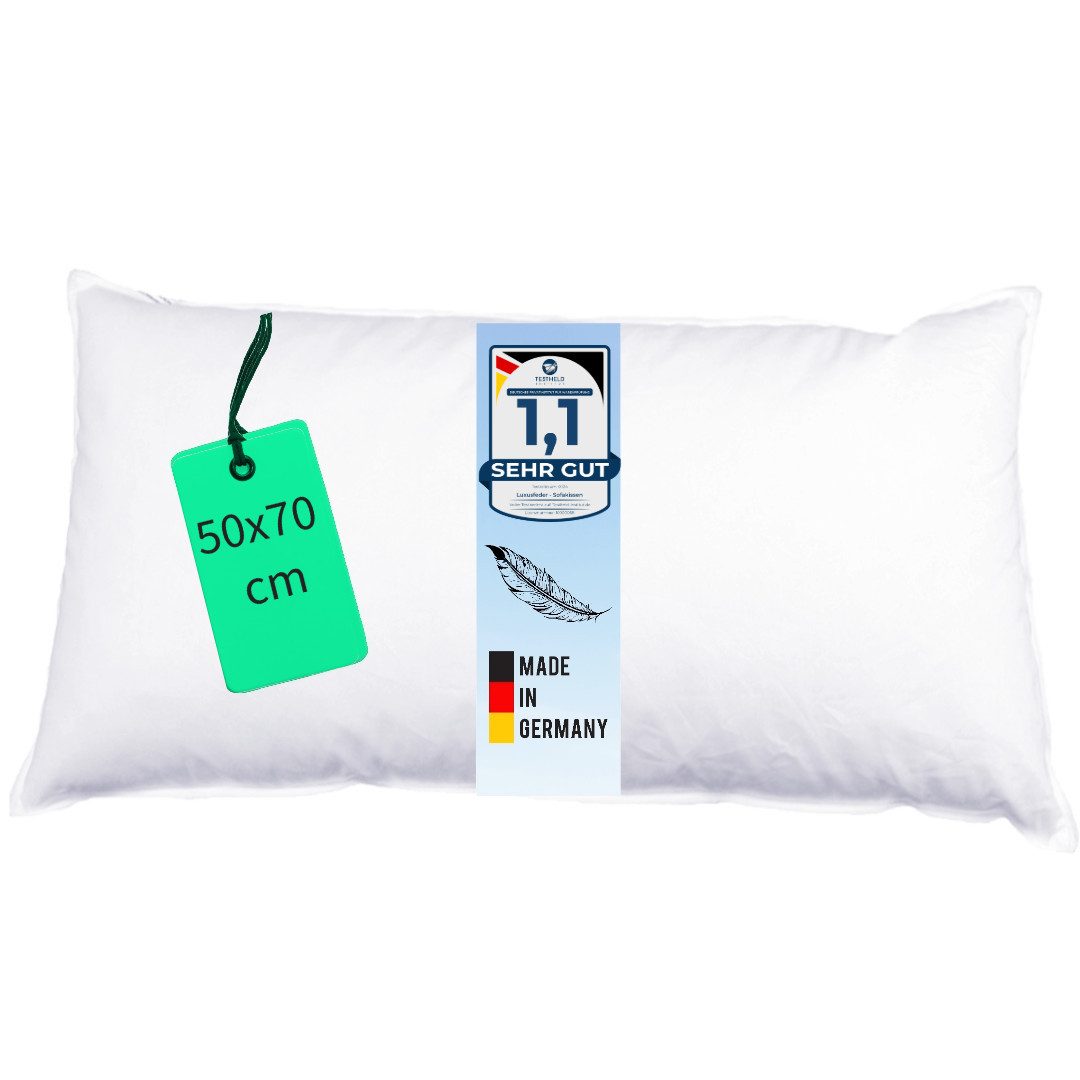 Luxusfeder Kissenfüllung Daunenkissen 50x70 cm Daunenfüllung günstig online kaufen