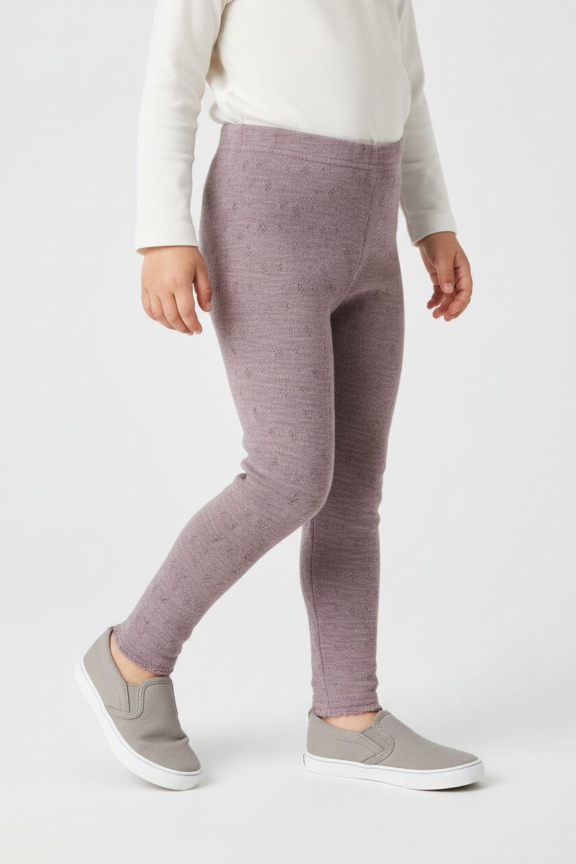 Name It Leggings NMFWANG WOOL NEDDLE LEGGING SOLID NOOS aus reiner Merinowolle