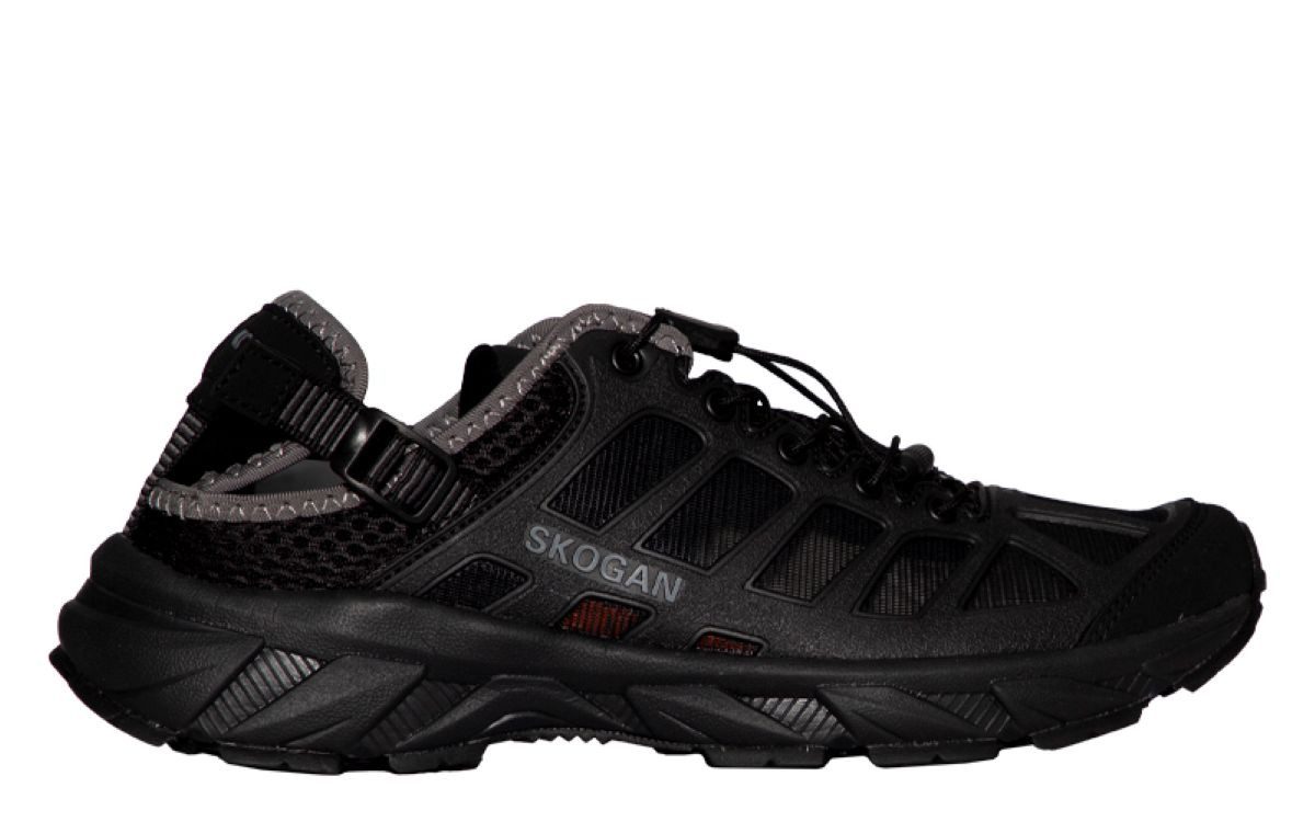SKOGAN Saletaan leichte Wandersandale Royalblau und schwarz Outdoorsandale