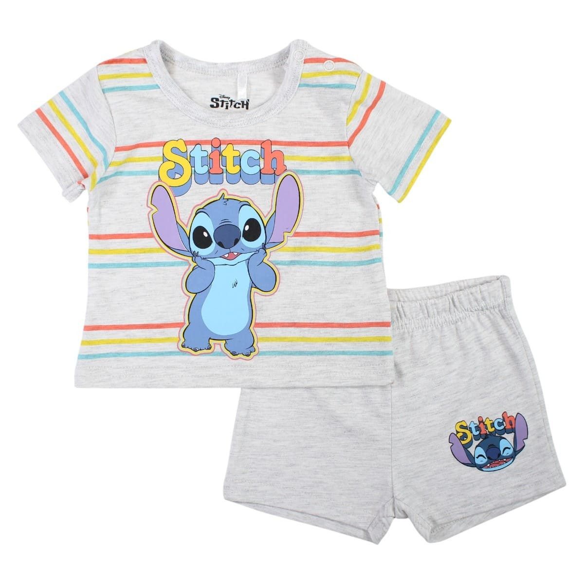 Disney Strampler Disney Lilo & Stitch Baby Sommer Set mit Shorts T-Shirt Gr. 62 bis 86