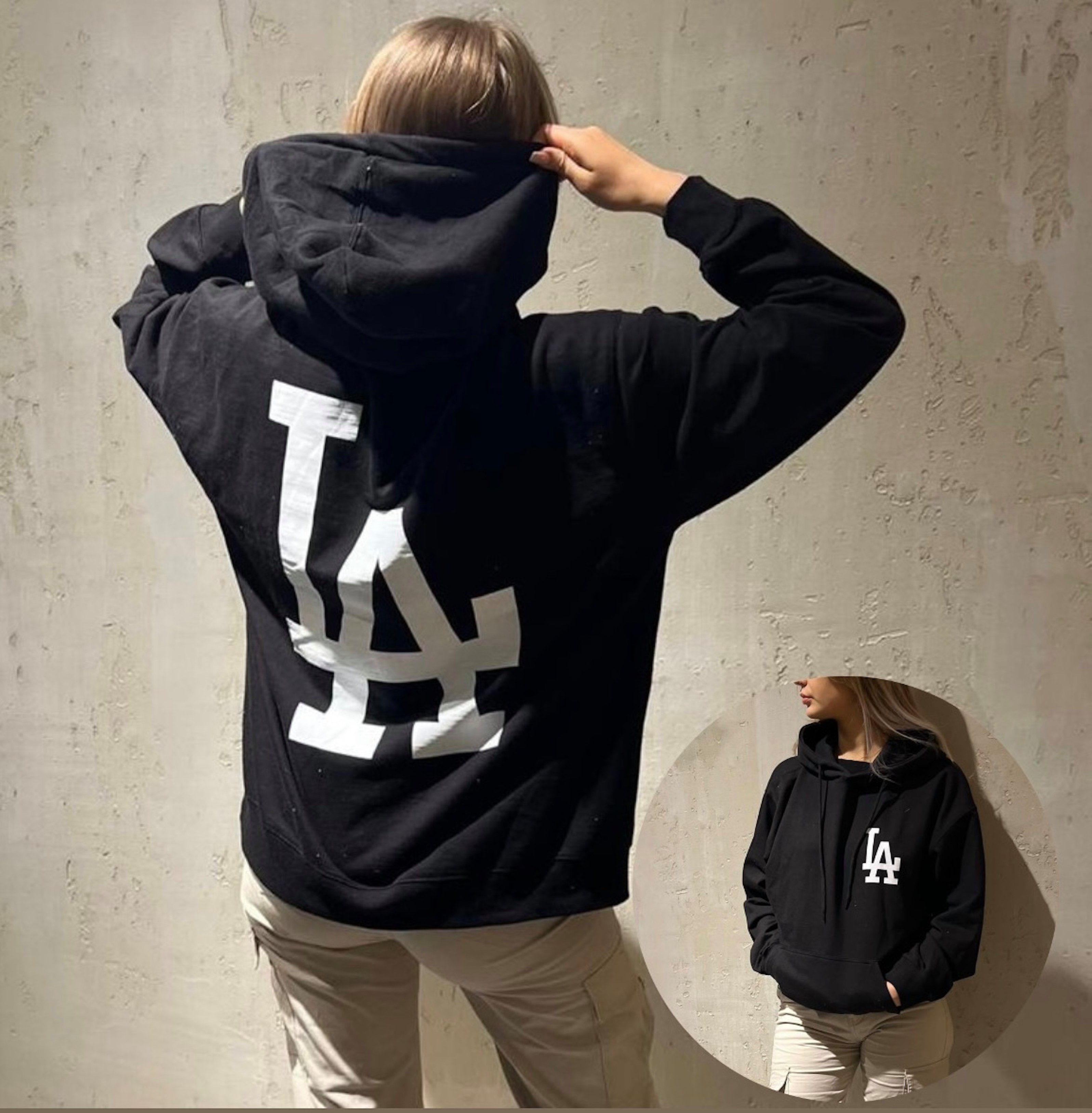 Worldclassca Kapuzensweatshirt Worldclassca Oversized LA Hoodie günstig online kaufen