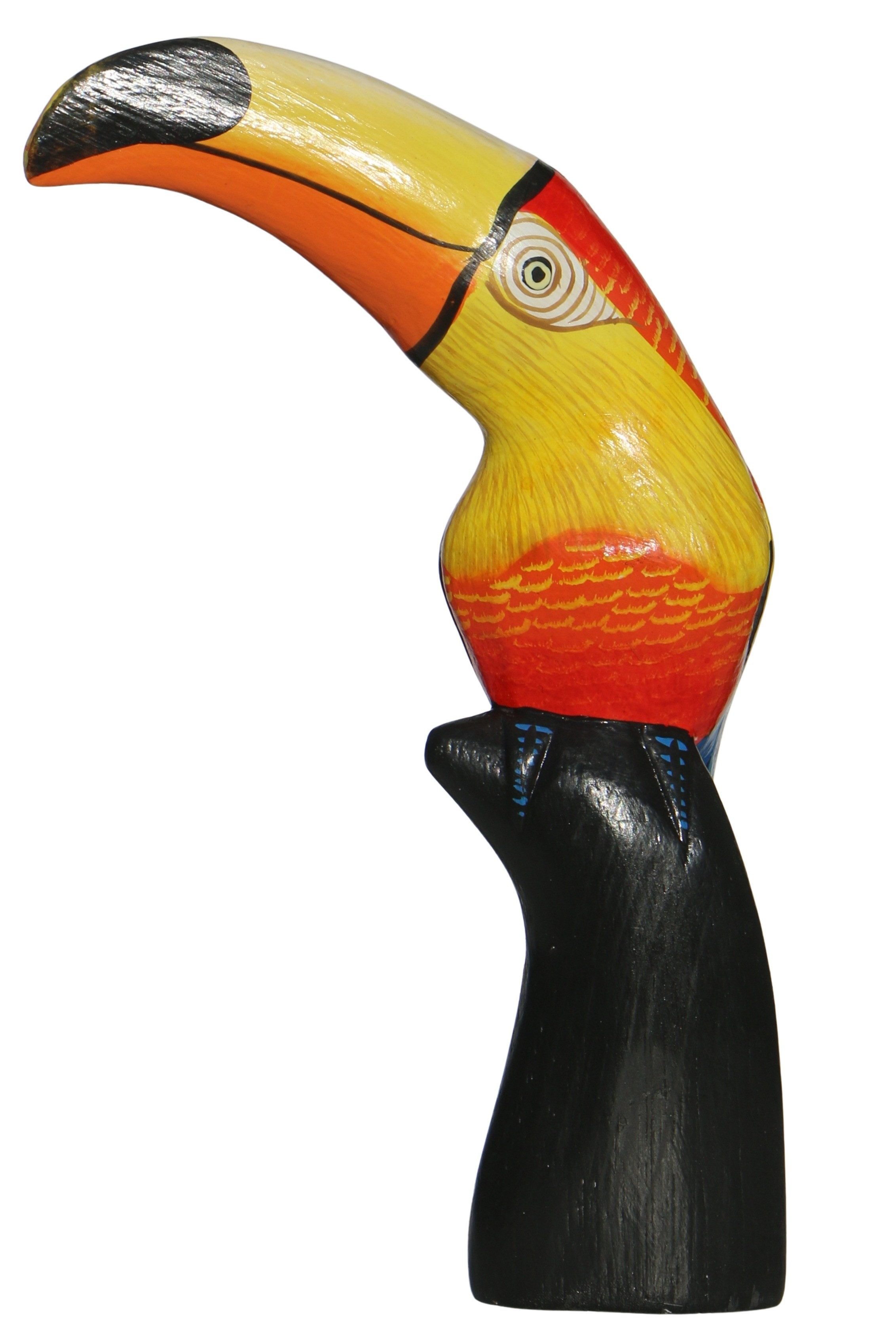 Wogeka Tierfigur bemalter Tukan Vogel Holz-Figur Dekoration Statue günstig online kaufen