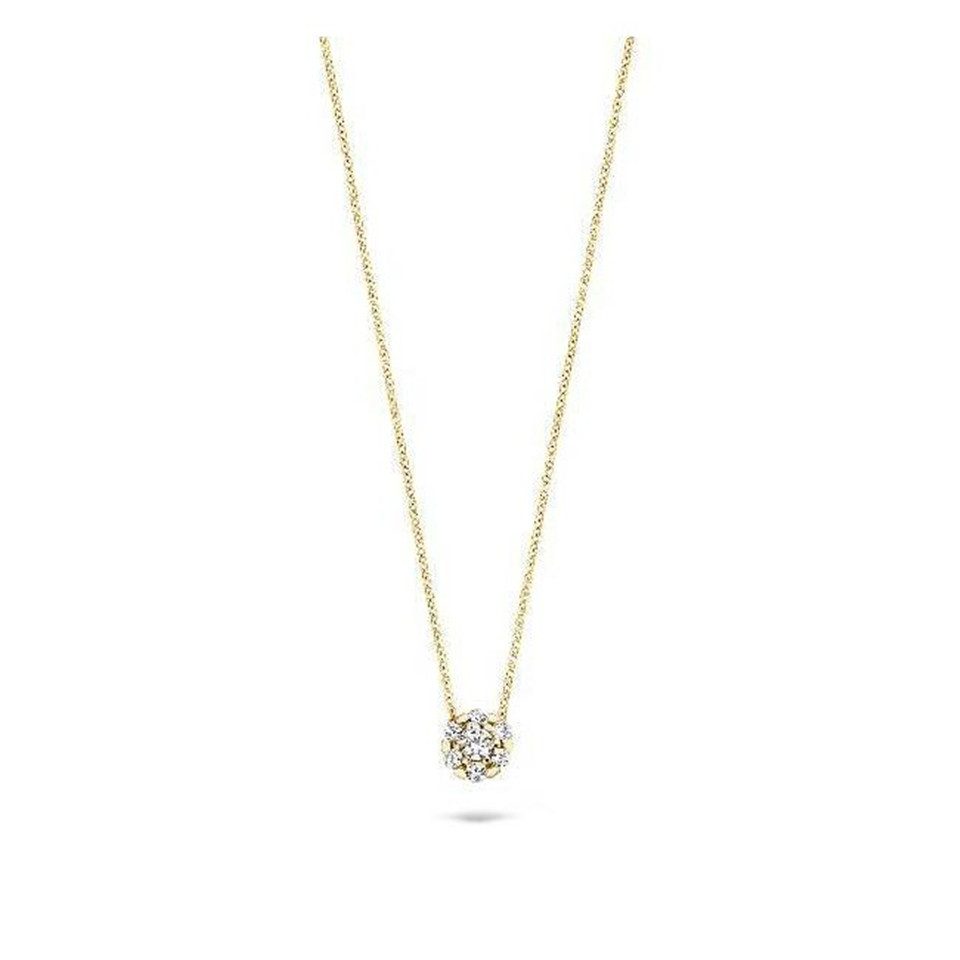 Blush Goldkette BLUSH Kette 14 Karat Gelbgold mit Zirkonia 3097YZI