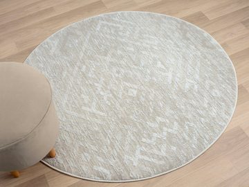 Teppich My Type 2, Myflair Möbel & Accessoires, rund, Höhe: 10 mm, Kurzflor, Ethno-Style, besonders weich durch Microfaser