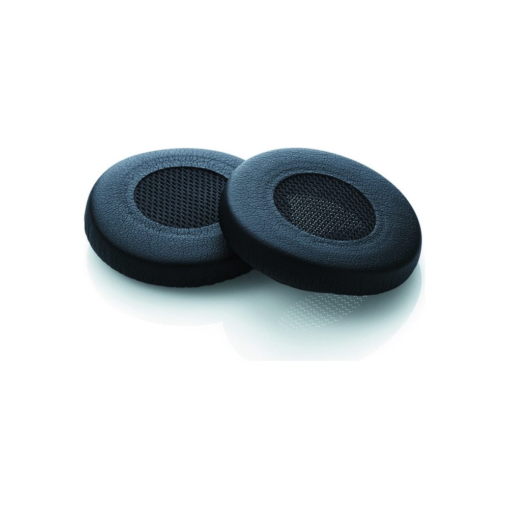 Jabra Jabra Lederohrkissen Standard 2 Stück Ersatzteile. Kopfhörer (Original Jabra Ersatzteil, schwarzes Design, 2 Stück im Set, Original Jabra Ersatzteil, schwarzes Design, 2 Stück im Set)