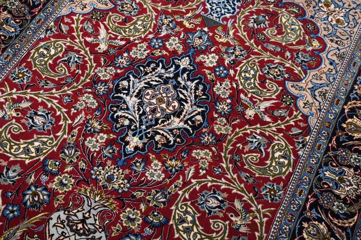 109x160 Trading, Seidenkette Nain mm Orientteppich 6 Isfahan Höhe: Handgeknüpfter rechteckig, Orientteppich,