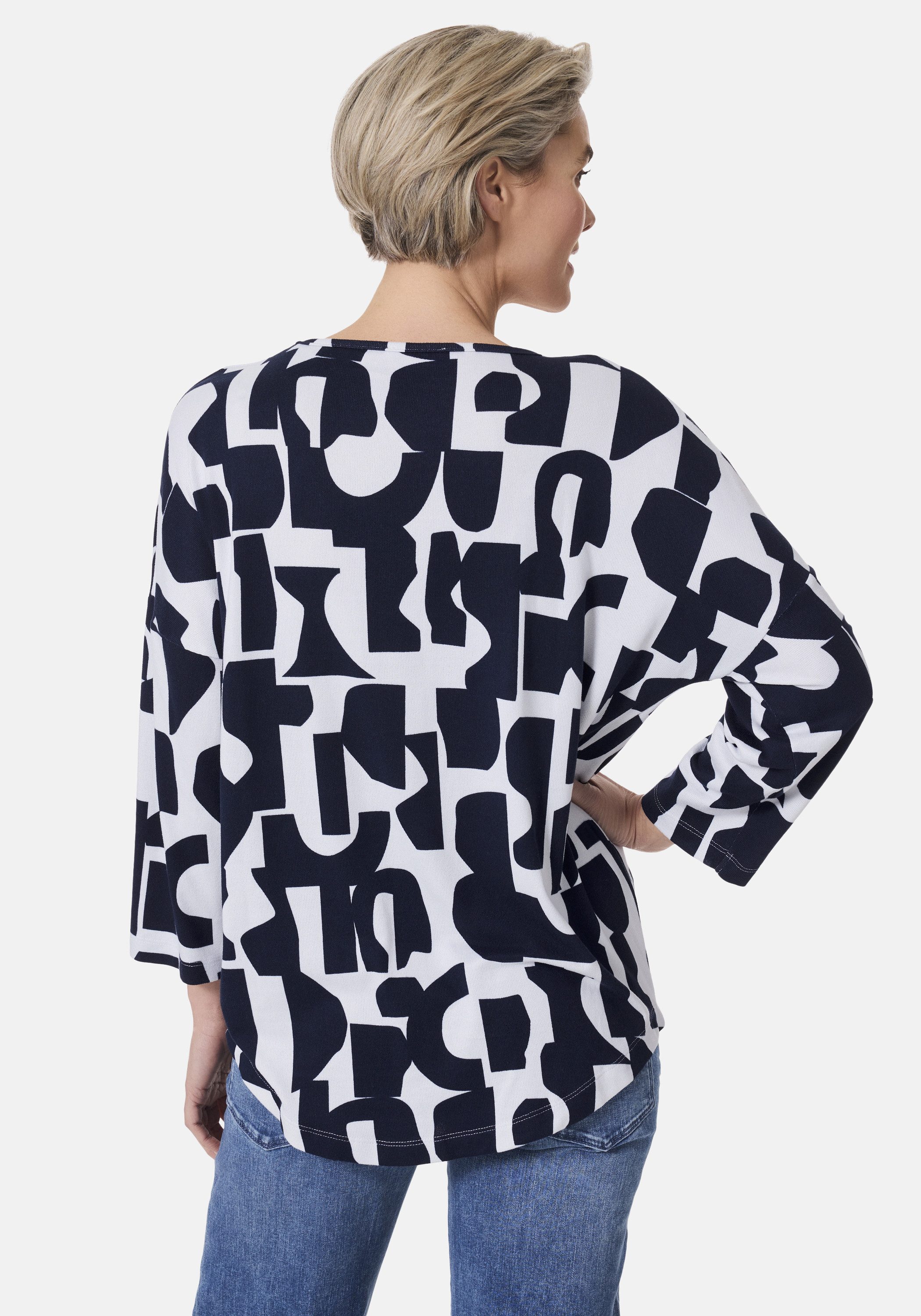 STOOKER WOMEN 3/4-Arm-Shirt CARLY T-Shirt 3/4-Arm Loose Fit Shirt Rundhals 3/4 Arm für Damen