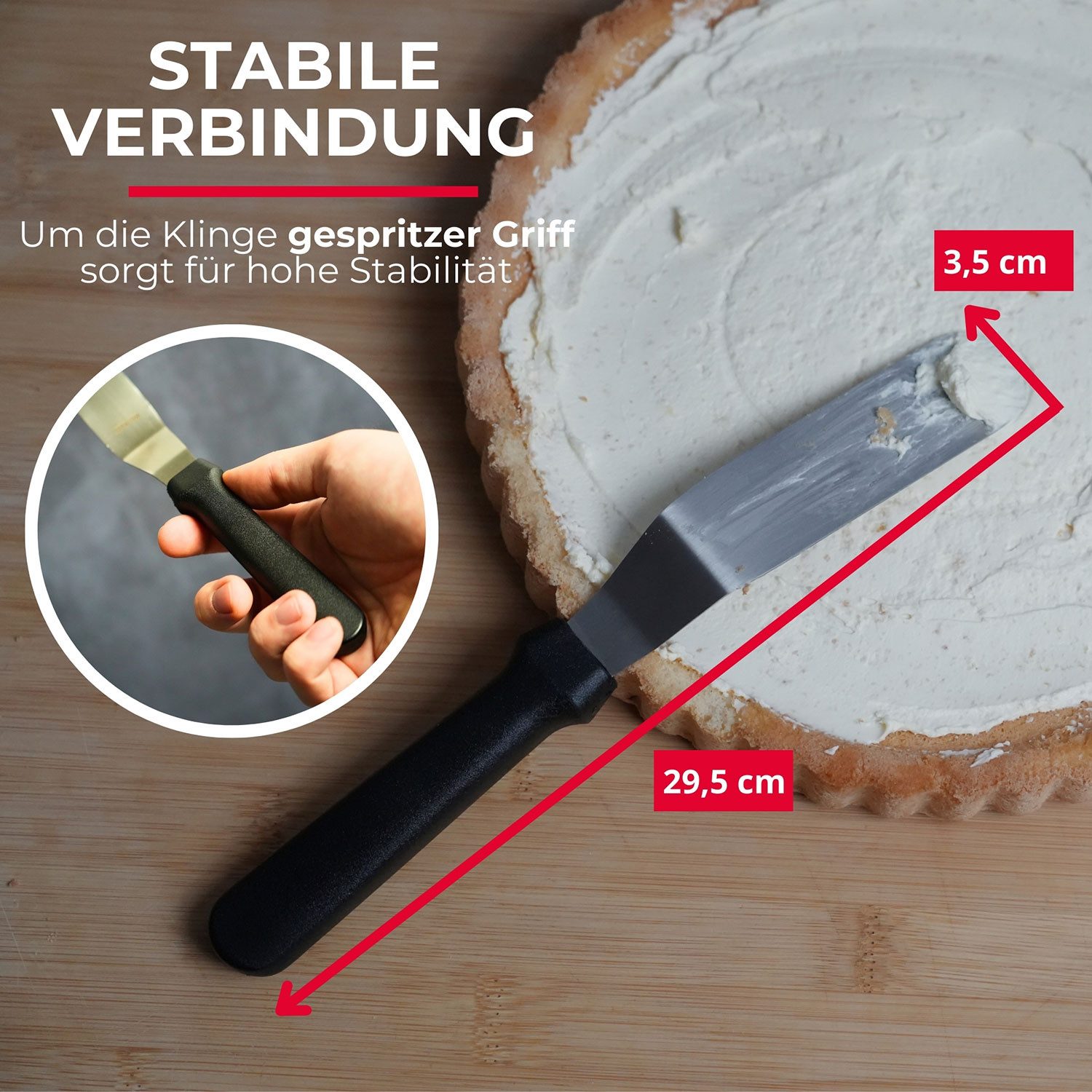 WESTMARK Winkelpalette Gewinkelt, Flexibel, Länge: 29,5 cm, Profi-Winkelpalette/Konditorenmes
