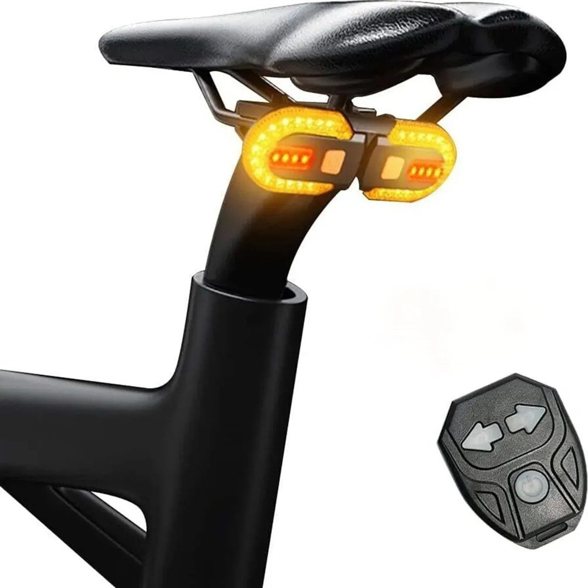 LED Außen-Stehlampe LED Fahrradblinker vorne hinten IPX5 drahtlose Fernbedienung USB