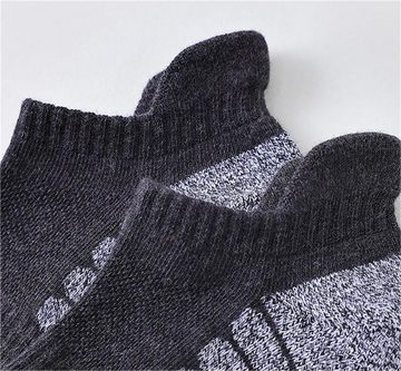 Rouemi Socken Sportsocken,atmungsaktive schweißabsorbierende Laufsocken kurze Socken (4-Paar)