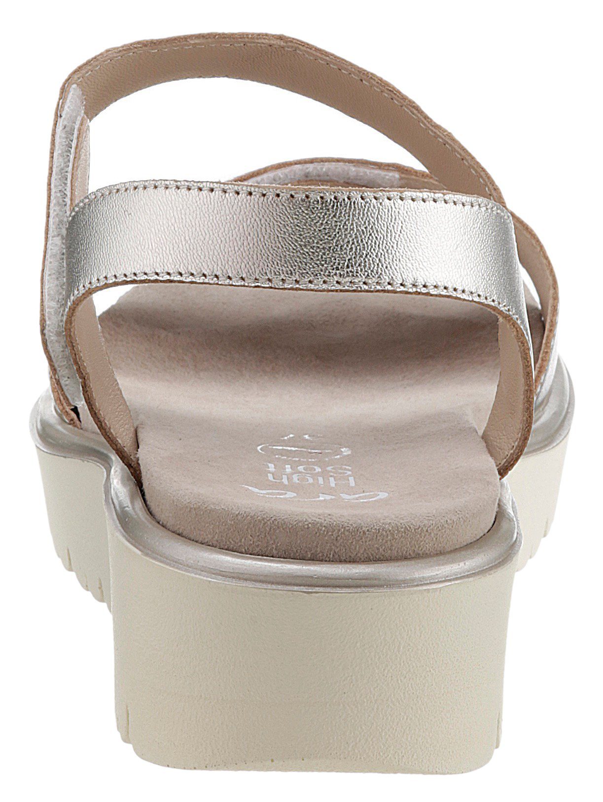Ara BILBAO Keilsandalette, Sommerschuh, Sandale, Keilabsatz, Klett, Weite G (weit)