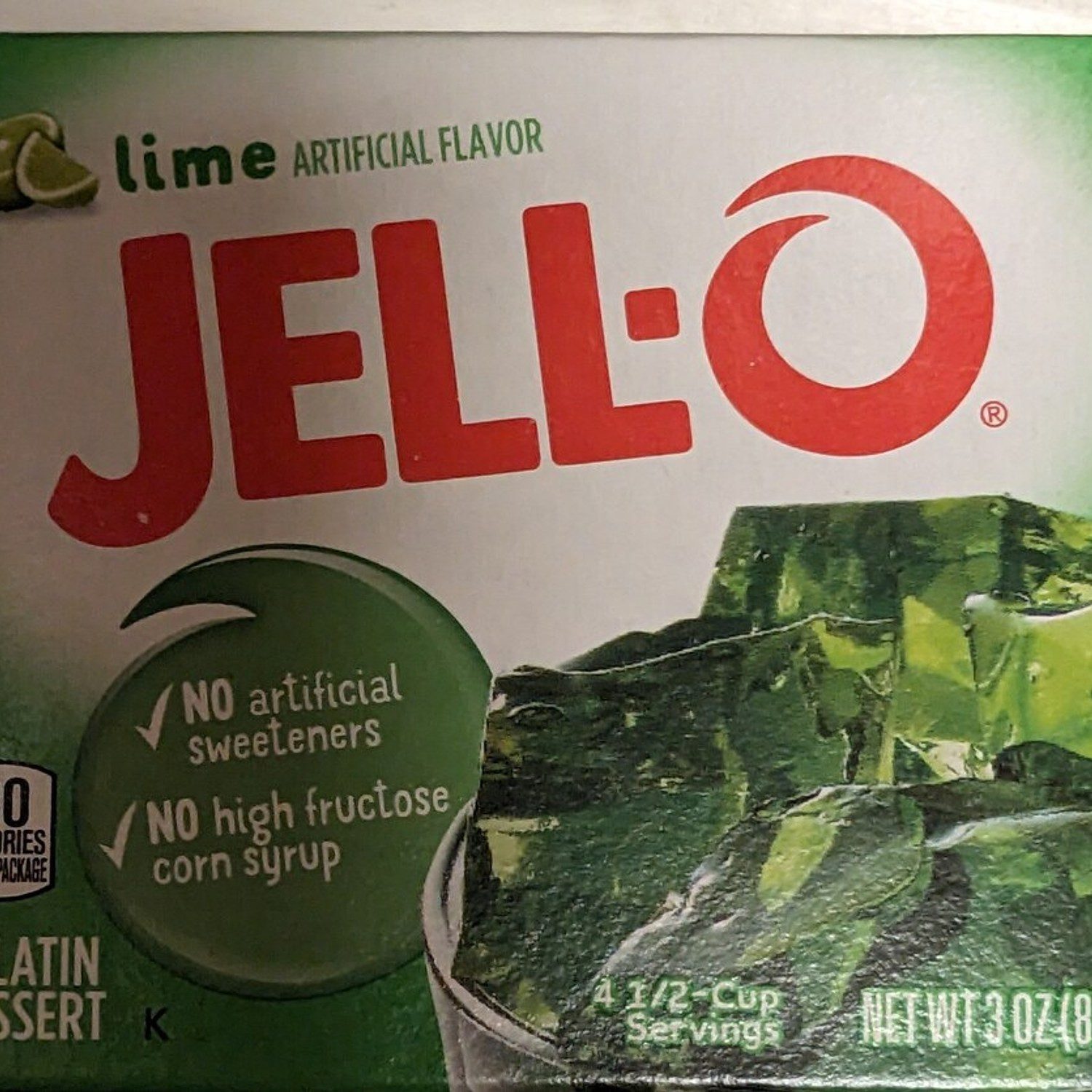 Jell-O Süßigkeit, 1 x 85 g, Jell-O Gelatin Lime