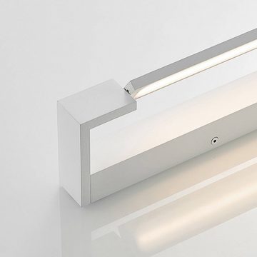 Arcchio Wandleuchte Jora, LED-Leuchtmittel fest verbaut, warmweiß, Modern, Aluminium, Eisen, Acryl, weiß, 1 flammig, inkl. Leuchtmittel