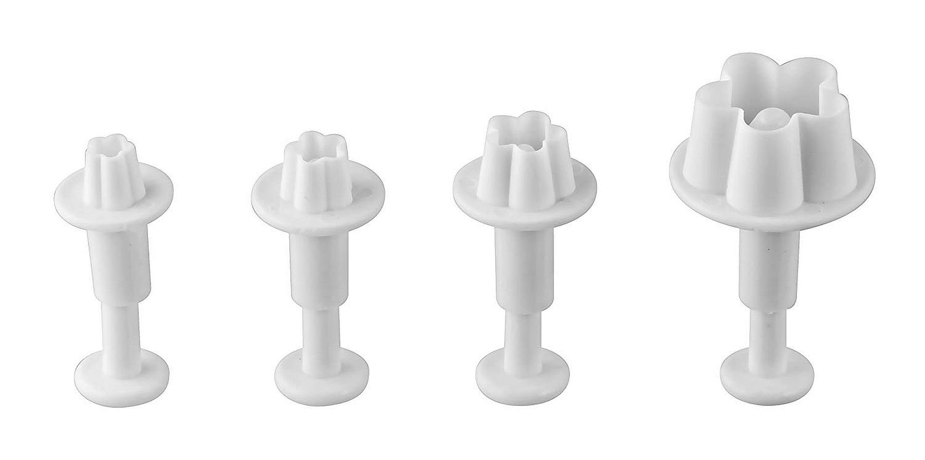 Ausstechform Dr. Oetker - Dekor- Ausstecher für Fondant Marzipan 4er Set Blumen