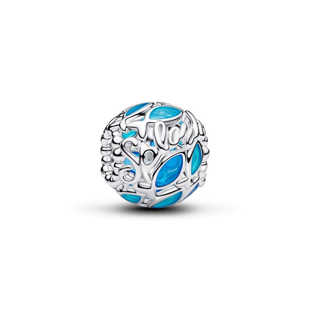 Pandora Charm-Einhänger Pandora Moments Durchbrochener schwimmender Fisch Charm 794699C01 (1-tlg)