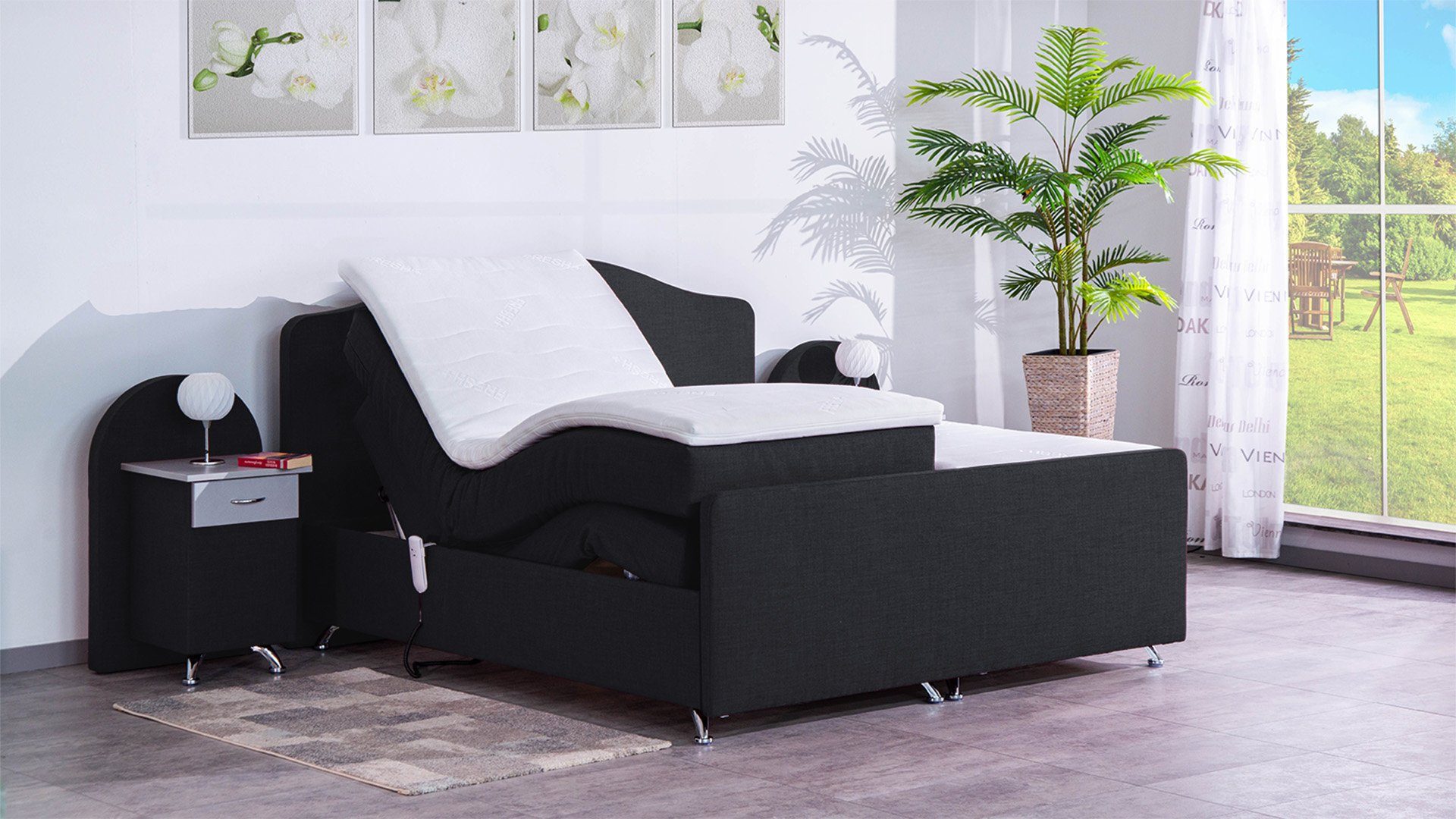 Meisterbetten Boxspringbett Epos (mit Motor, 7-Zonen günstig online kaufen