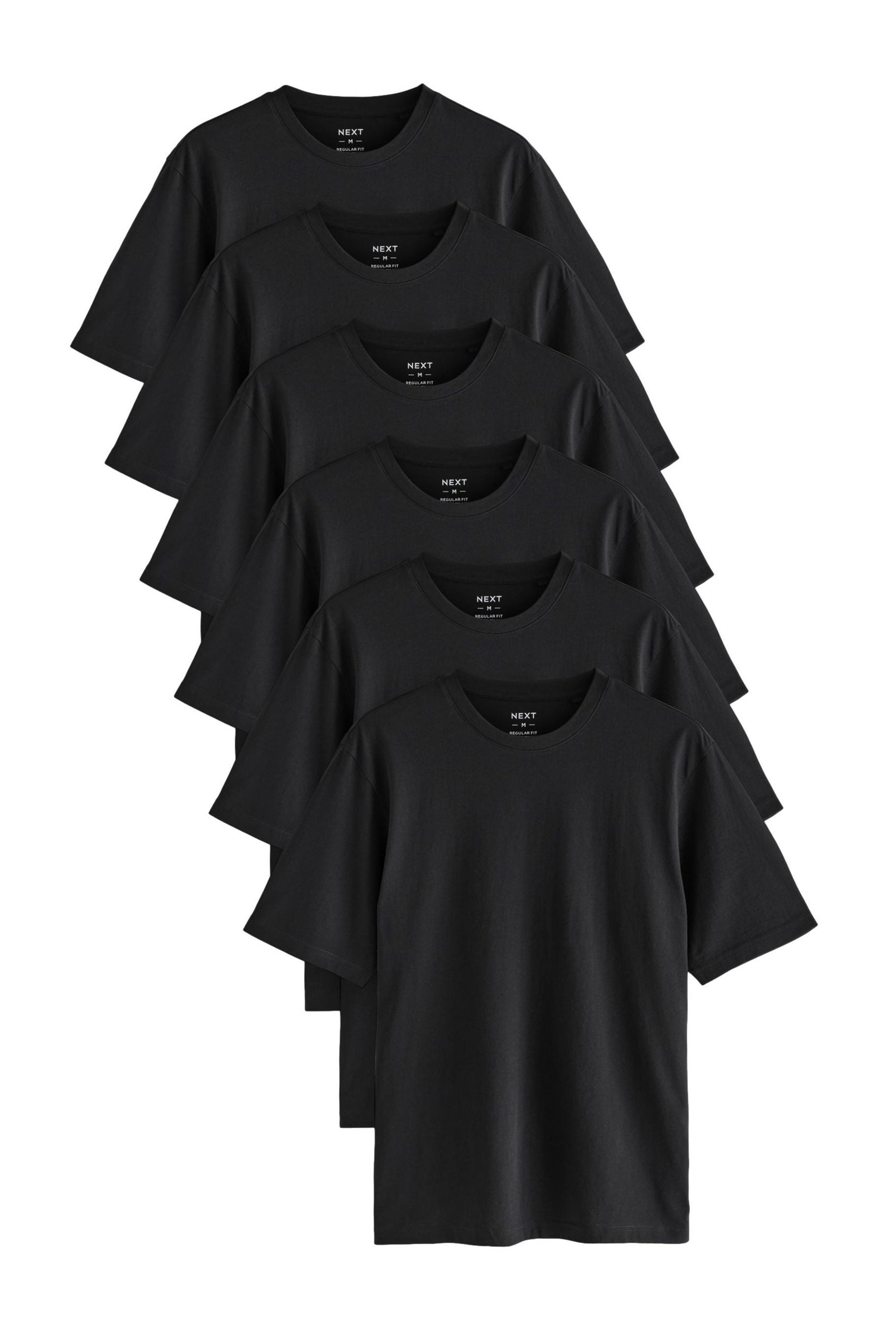 Next T-Shirt Essential Regular Fit T-Shirts, 6er-Pack (6-tlg)