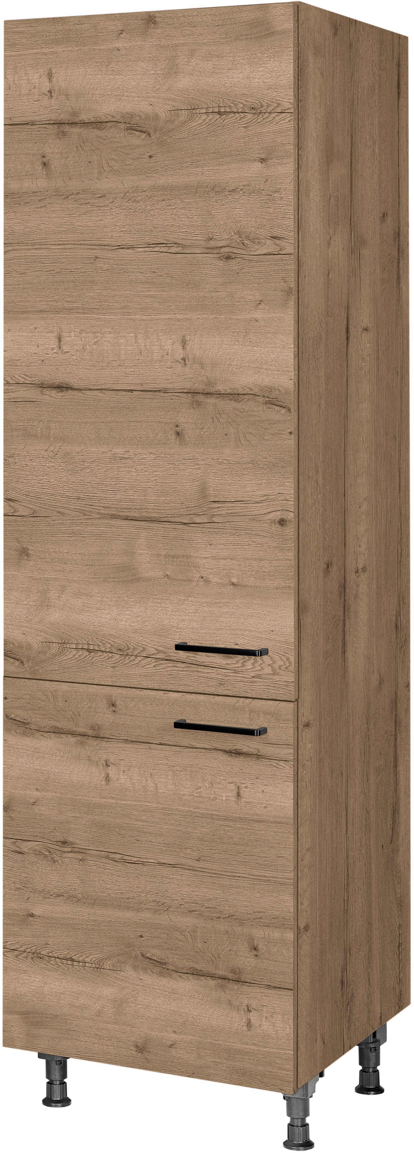 nobilia® Vorratsschrank "Structura", Ausrichtung wählbar, mit zwei Türen, vormontiert, Breite/Höhe: 60/216,6 cm
