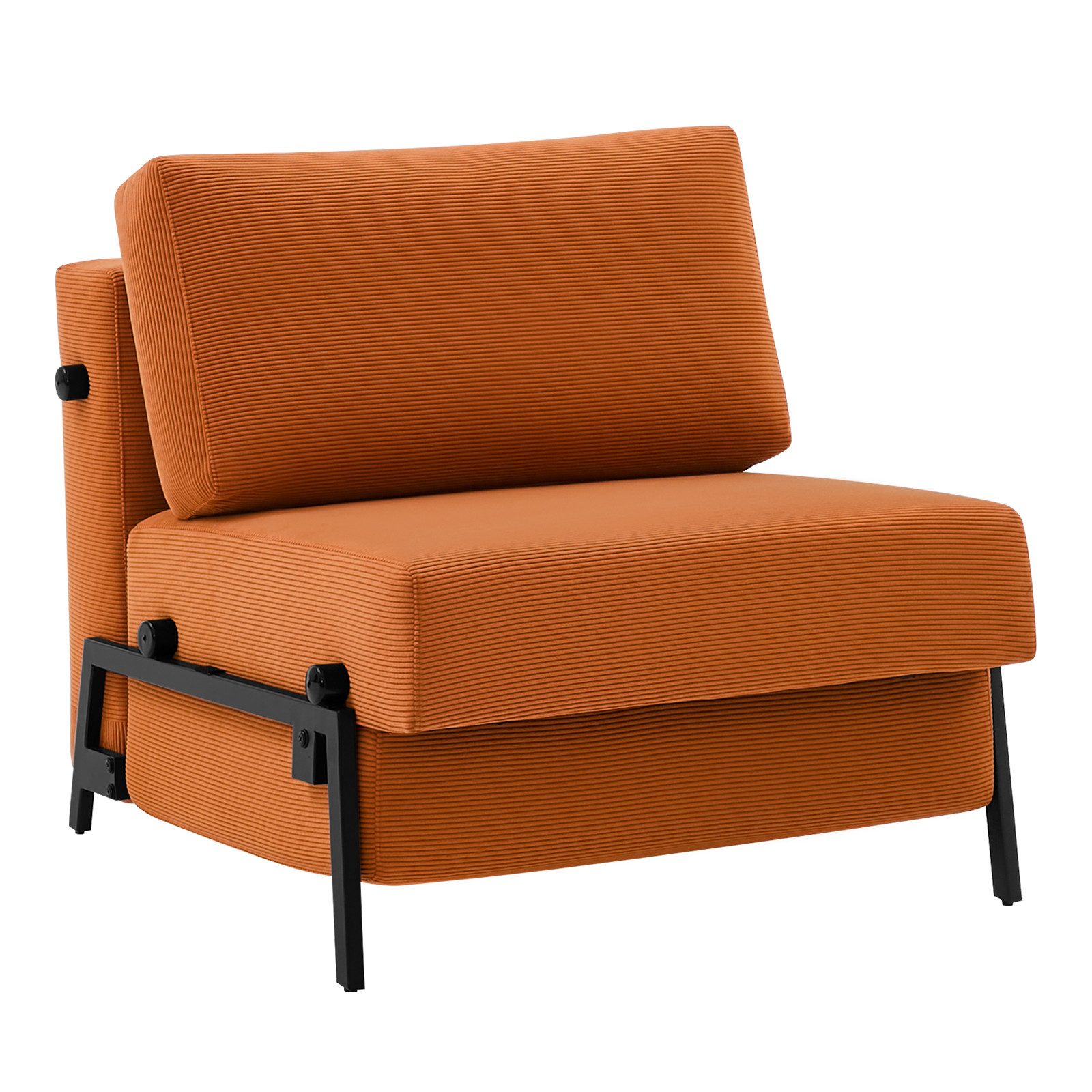 Woltu Schlafsofa, Schlafsessel mit abnehmbarem Kissen und klappbaren Beinen