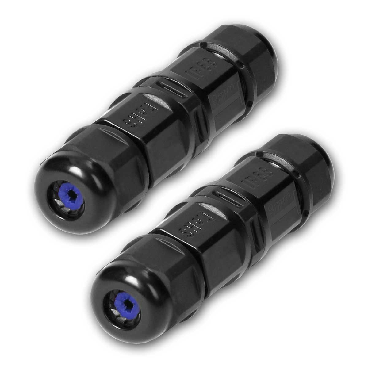 world-trading-net Kabelverbinder-Sortiment 2er Set MICRO-Kabelmuffe für 2x1mm², IP68, UV-stab