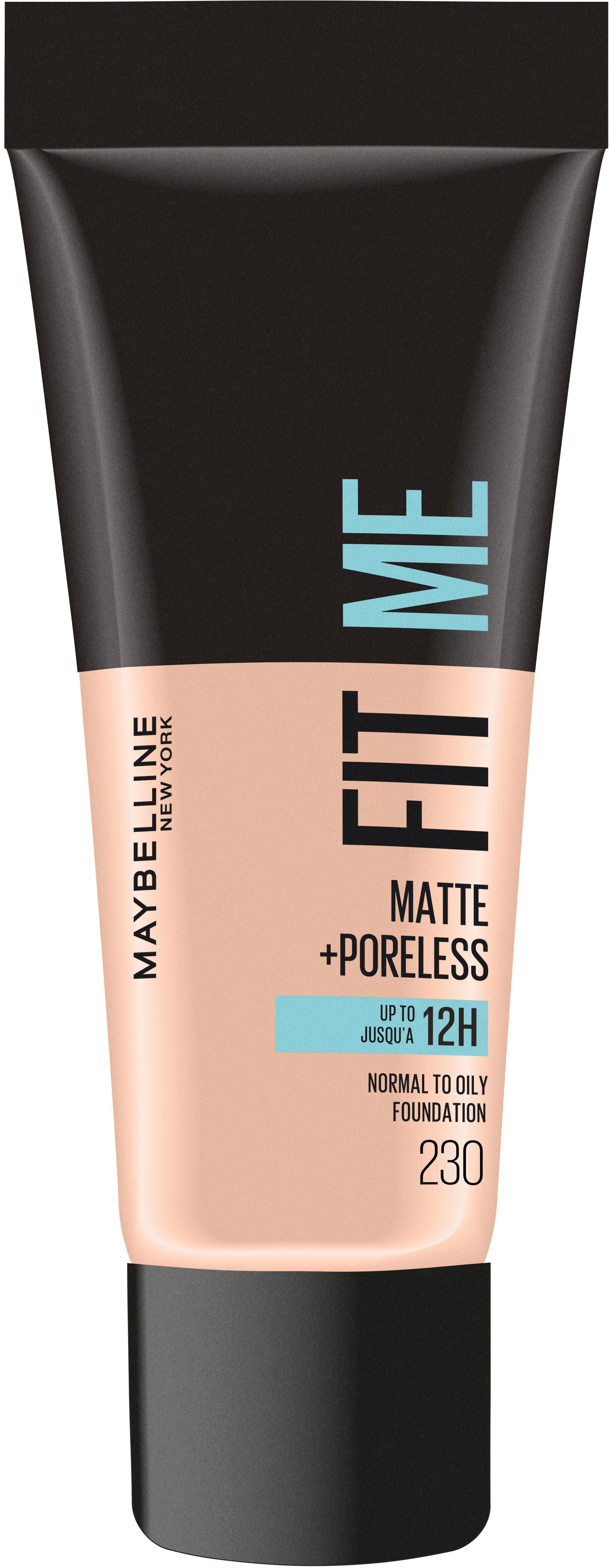 MAYBELLINE NEW YORK Foundation Maybelline New York Fit Me! Matte + Poreless Make-Up, mit langanhaltender Formel