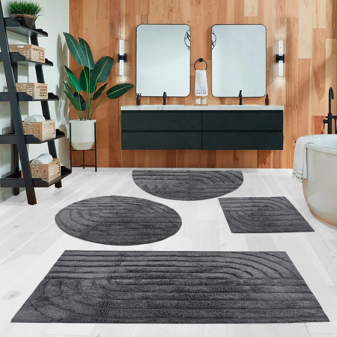 andas Badematte Marie Streifen, Scandi, Boho, modernes Muster, Höhe 13 mm, günstig online kaufen