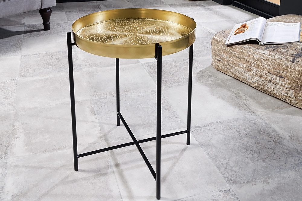 riess-ambiente Beistelltisch CASABLANCA 50cm messing gold günstig online kaufen