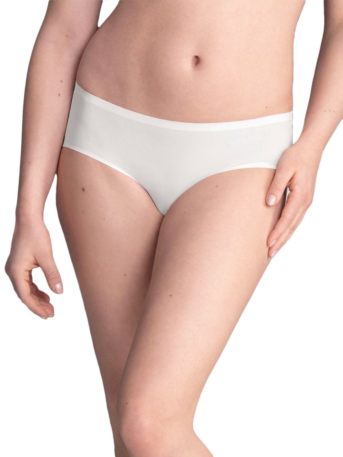 Rosa Faia Panty 2er Pack Hipster Essential (Packung, 2-St) extra flache Nähte Weiss