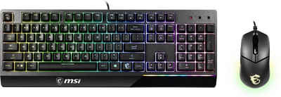 MSI »Vigor GK30 DE QWERTZ Combo Gaming Tastatur + Maus« Gaming-Tastatur