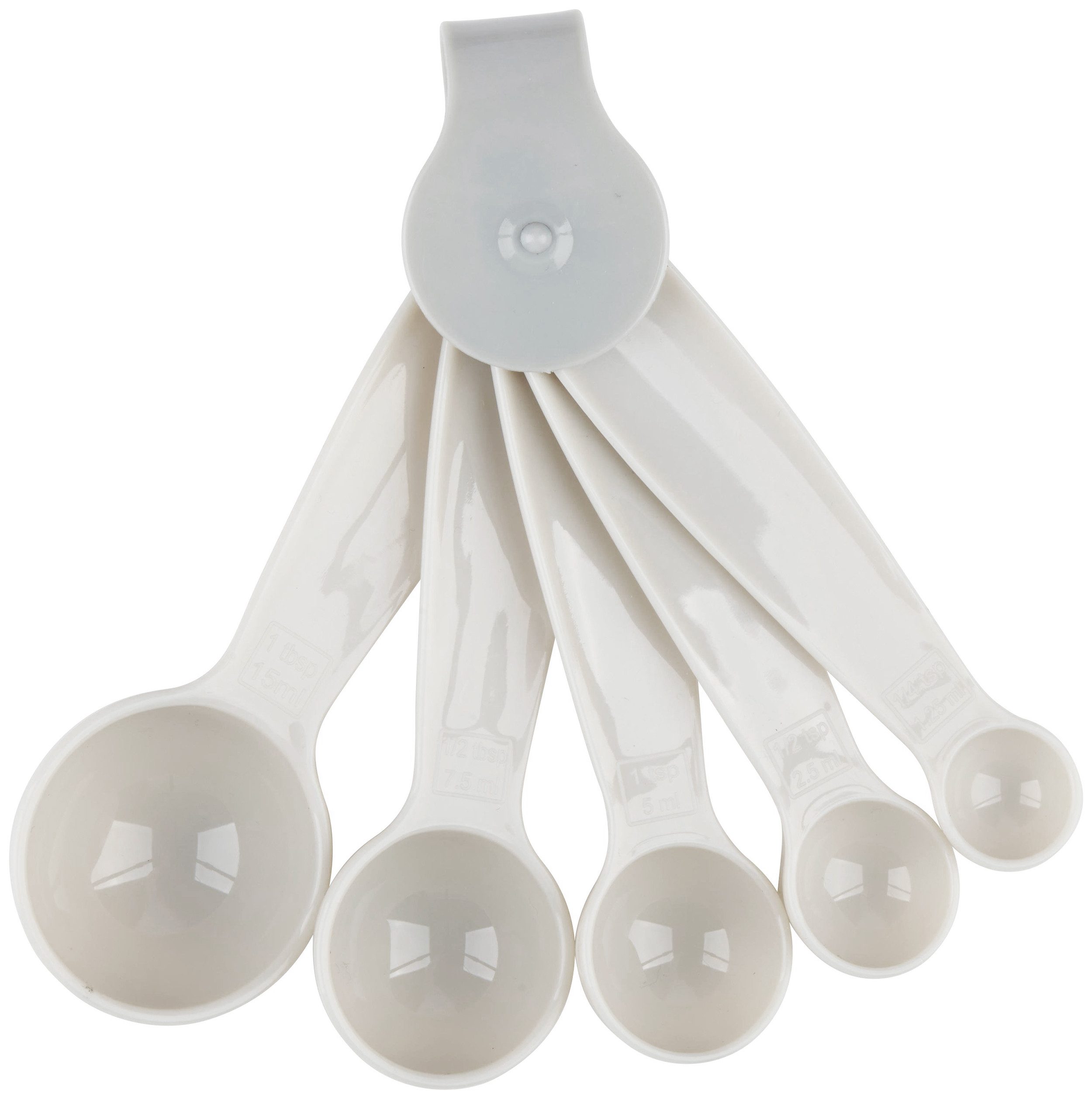 *Alpina* Messlöffel MESSLÖFFEL Set 5-tlg. aus Kunststoff Messbecher Dosierlöffel 12, (5-St., 5 Messlöffel), Löffelmaße Meßlöffel