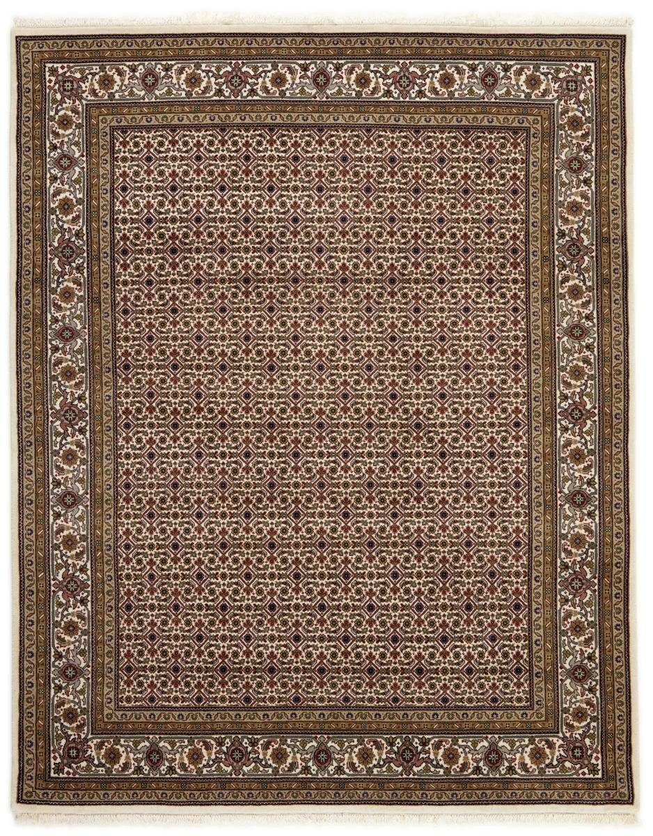 Orientteppich Indo Täbriz 199x253 Handgeknüpfter Orientteppich, Nain Trading, rechteckig, Höhe: 12 mm