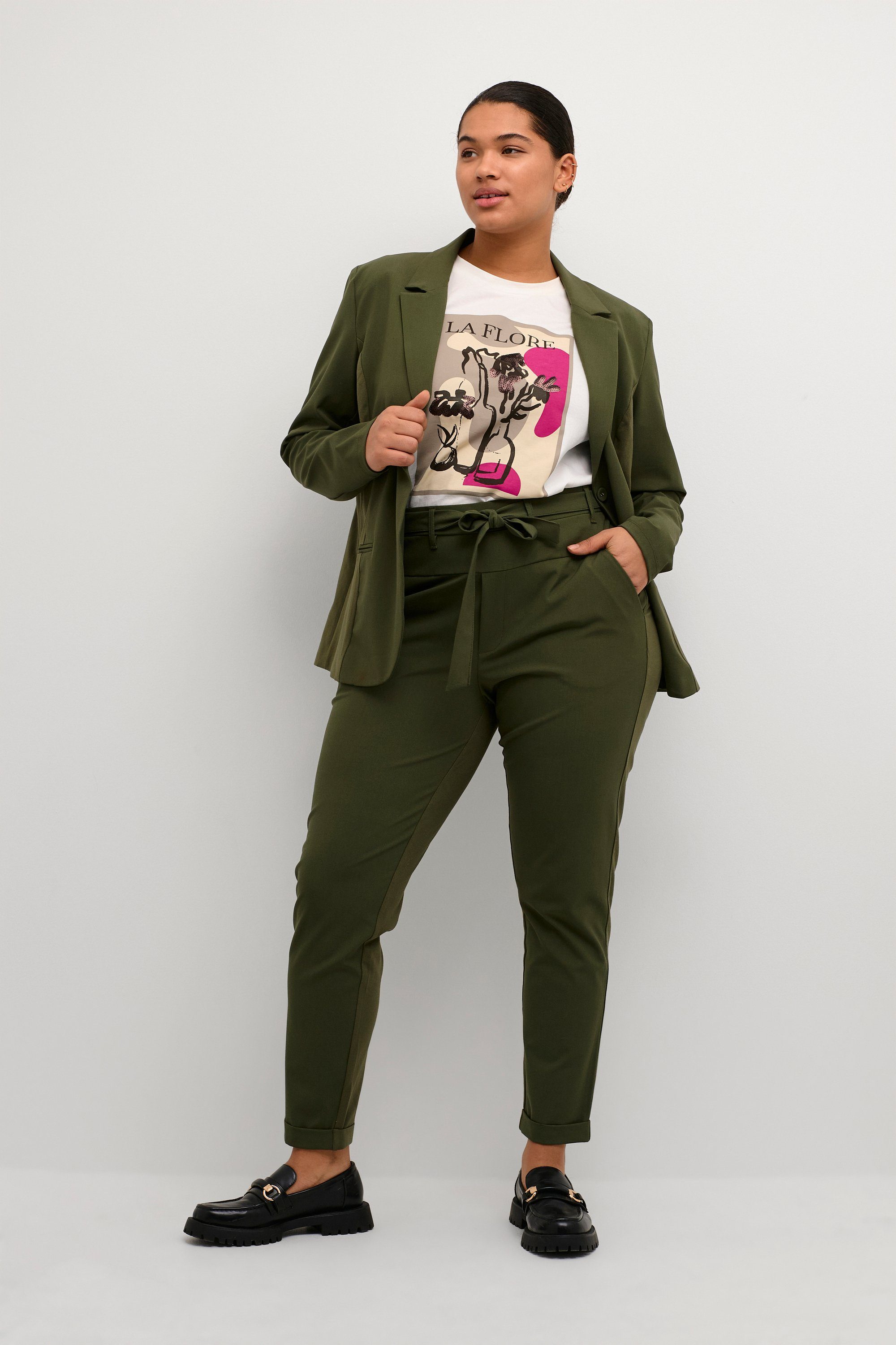 KAFFE Curve Anzughose Hose KCjia Große Größen günstig online kaufen