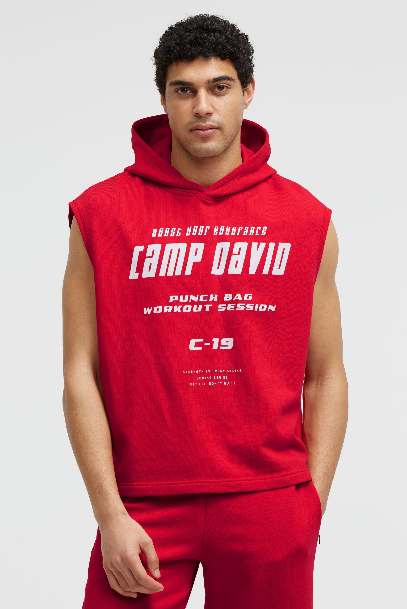 CAMP DAVID Kapuzensweatshirt aus Baumwolle