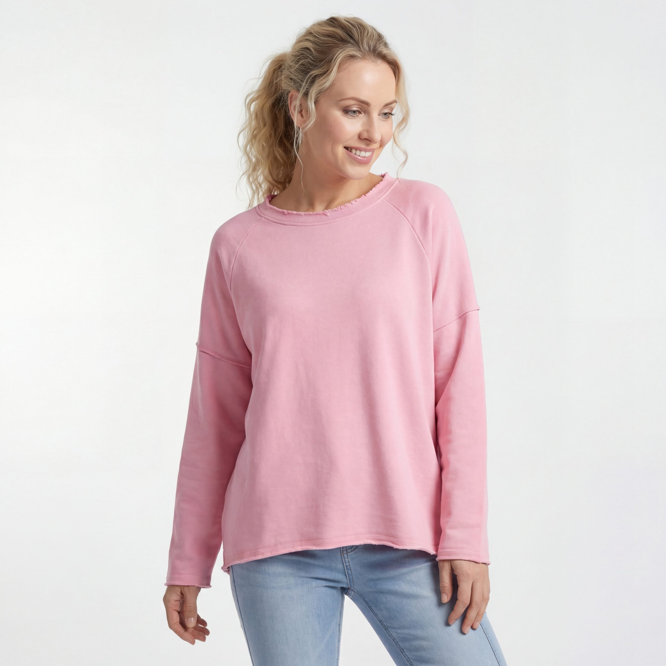 OriginalYou Sweatshirt Damen Langarmshirt Baumwoll Strand Sweater One Size 38–42 (oversize/klassisch), 42–46 (oversize/klassisch)