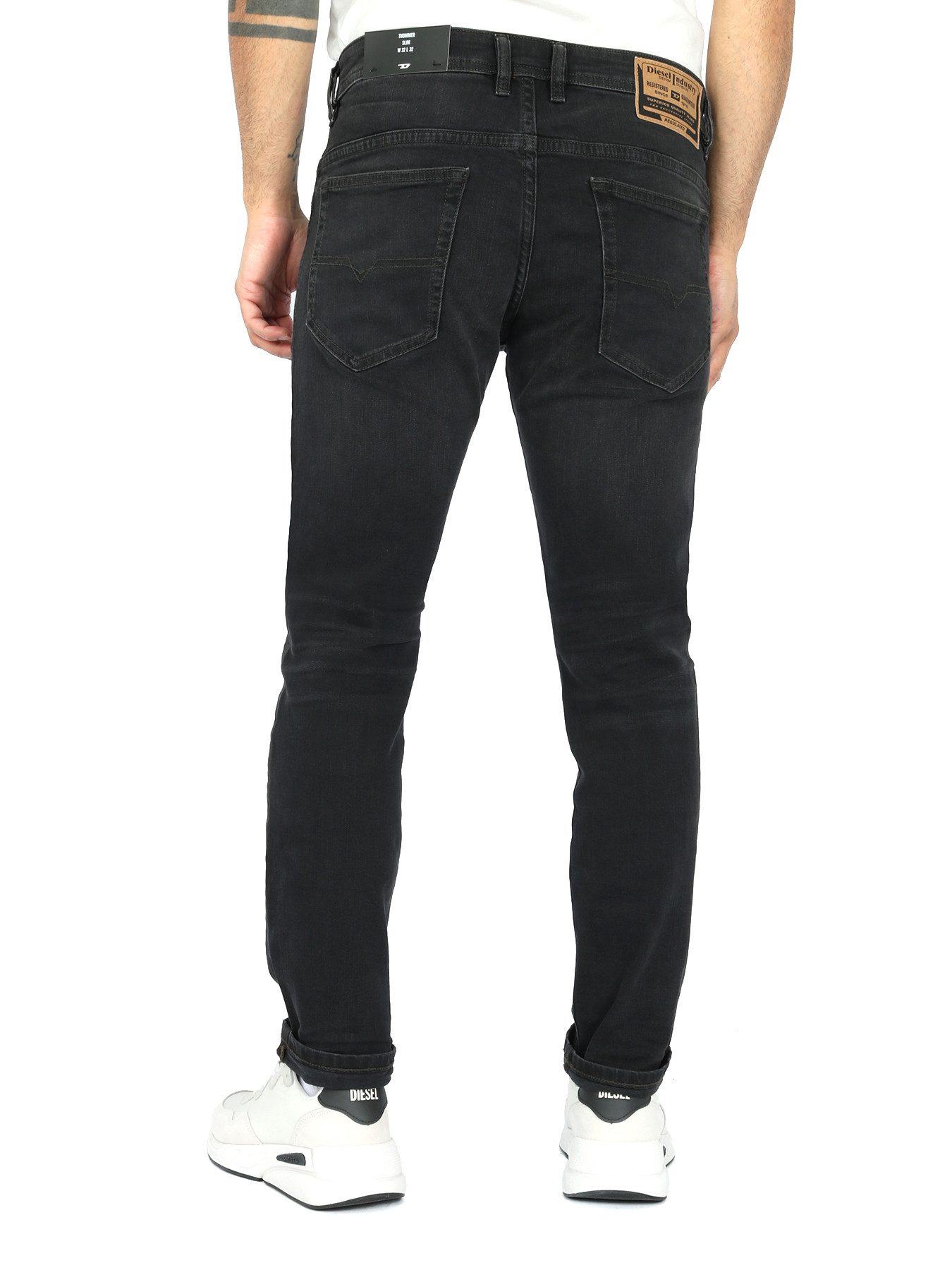 Diesel Slim-fit-Jeans Vintage Schwarz - Thommer-R RB064 - Länge:32 günstig online kaufen