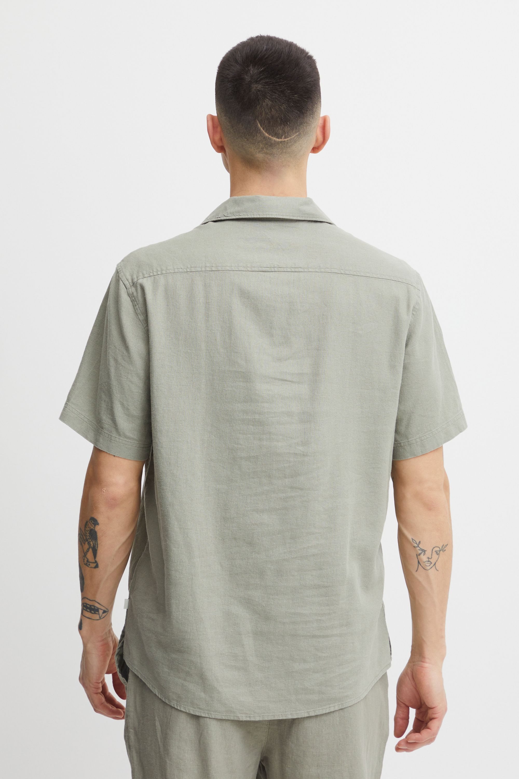 !Solid Kurzarmhemd SDAllan Cuba Kurzarmshirt aus Leinenmix