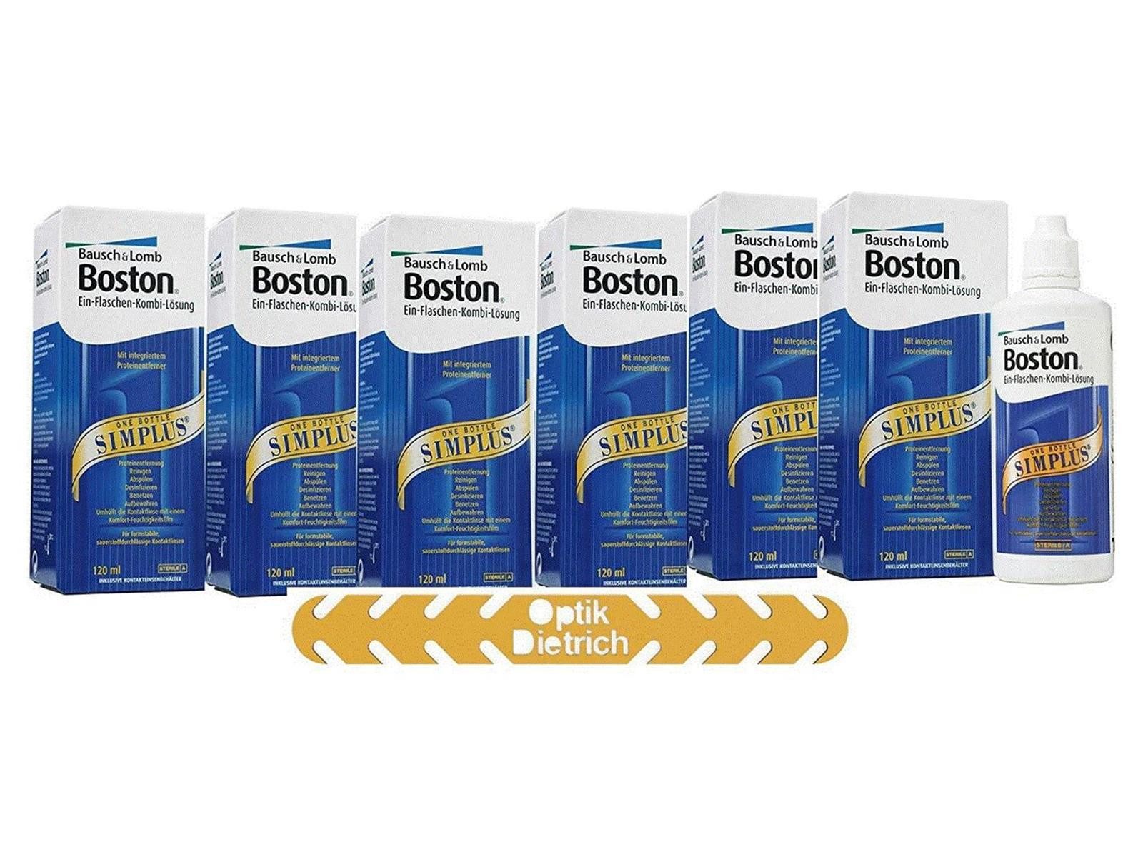 BAUSCH & LOMB GmbH Vision Care Kontaktlinsenflüssigkeit Boston Simplus Solution, 5 x 120 ml
