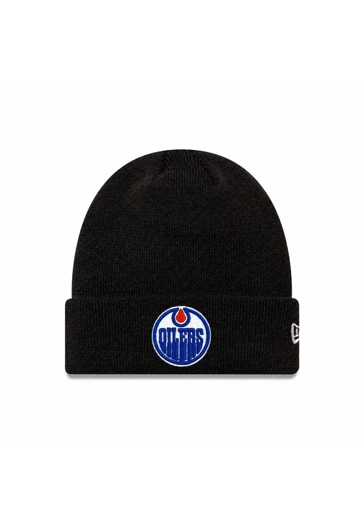 New Era Beanie Edmonton Oilers New Era NHL Cuff Knit Beanie Schwarz (1-St)